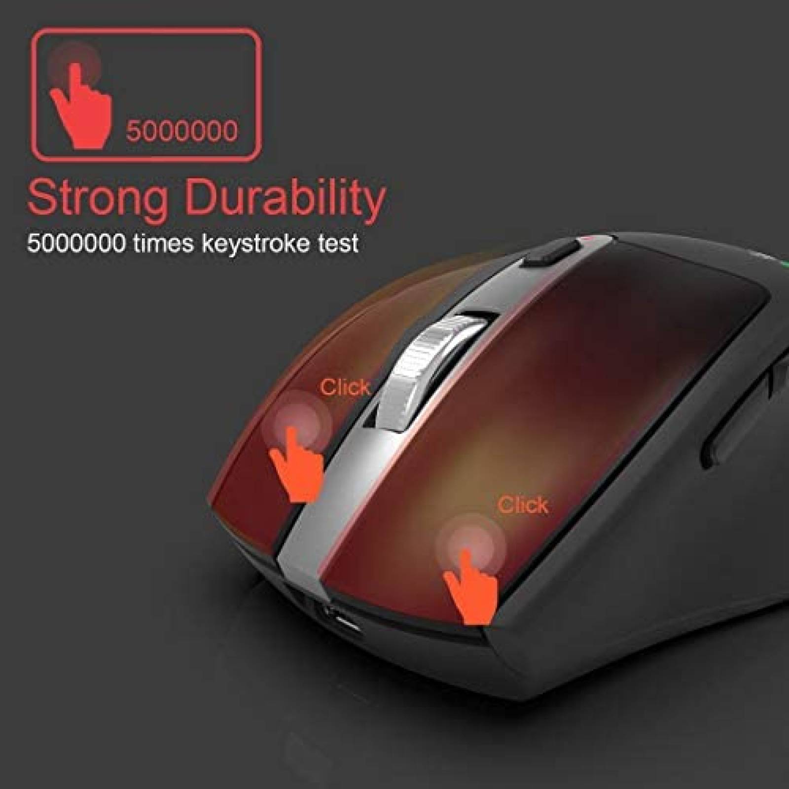 Mouse Arteck inalambrico con Bluetooth con receptor USB