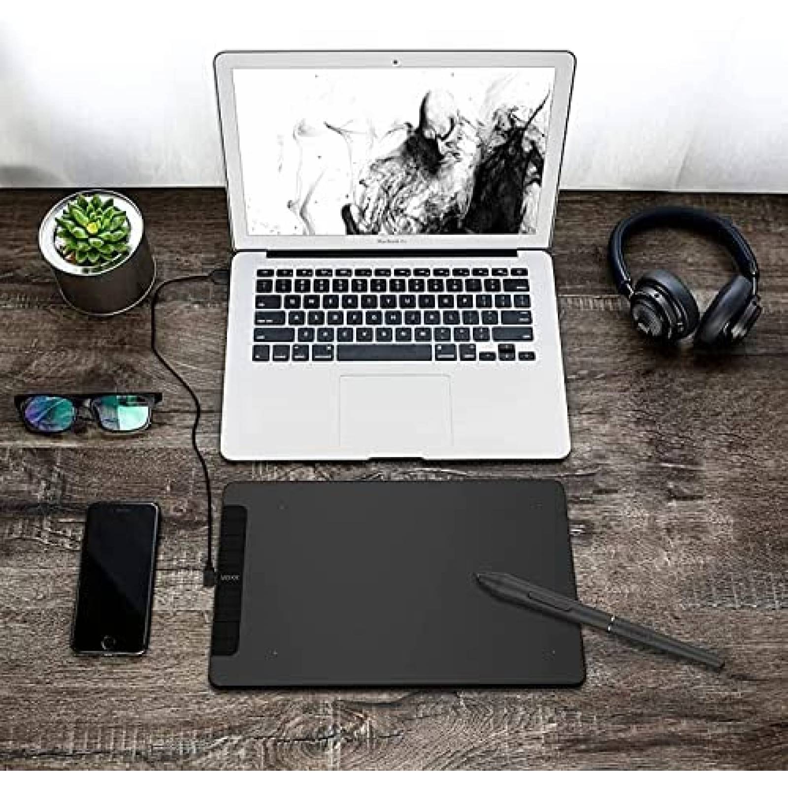 Tableta Grafica VEIKK VK1060 de 10'' x 6'' 8 Teclas -Negro