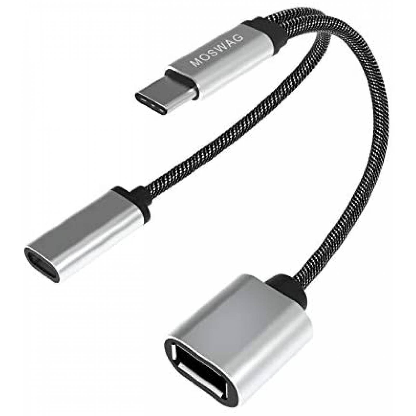  MOSWAG Adaptador USB a USB C, compatible con Apple