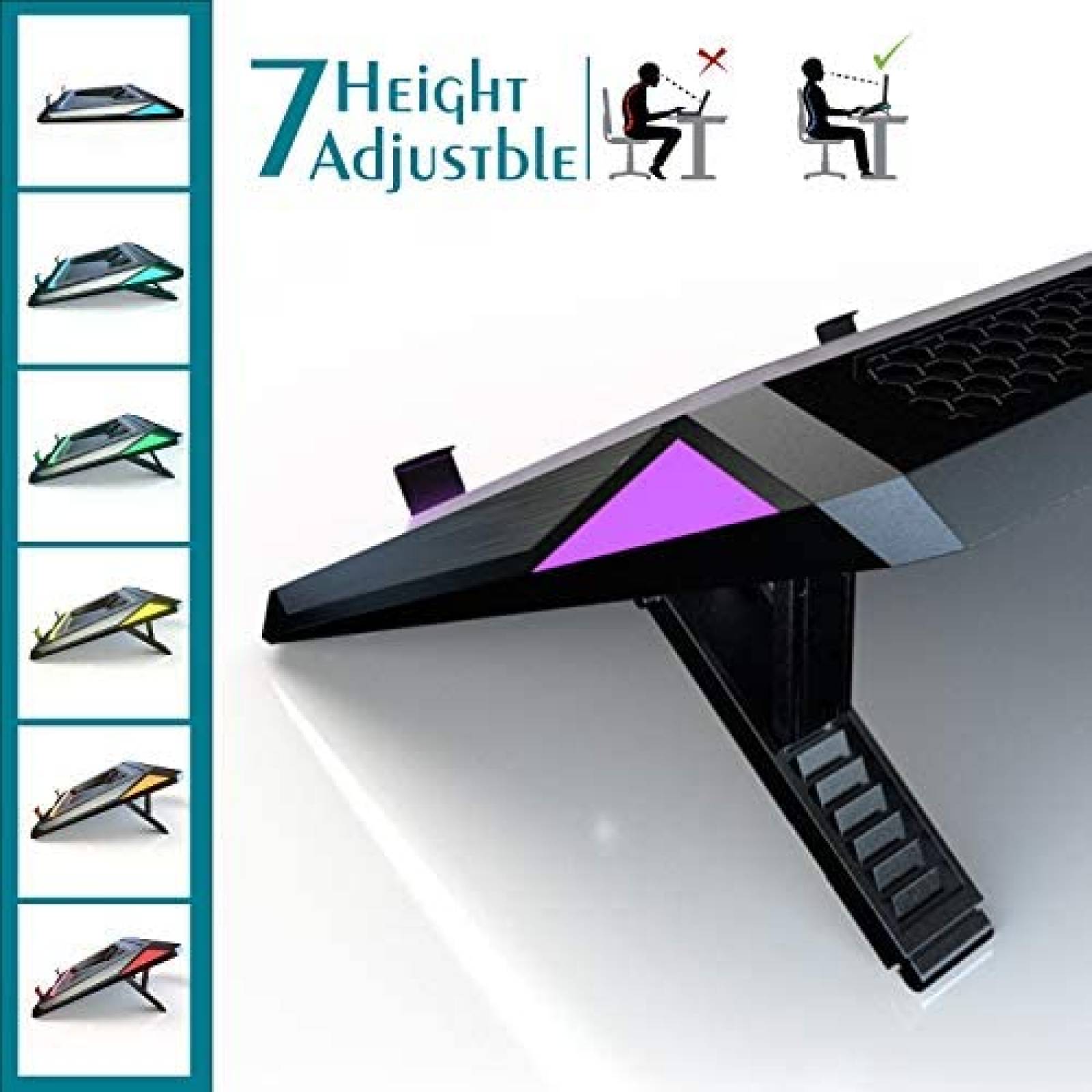 Base de Enfriamiento IETS GT300 Para Laptop 14"-17" -Morado