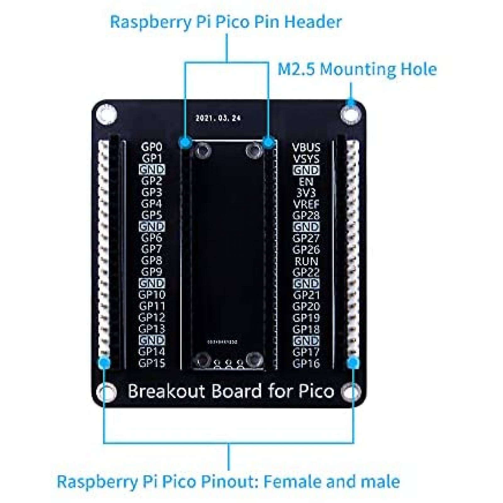 Placa de conexion GeeekPi Raspberry Pi Pico Aplicacion
