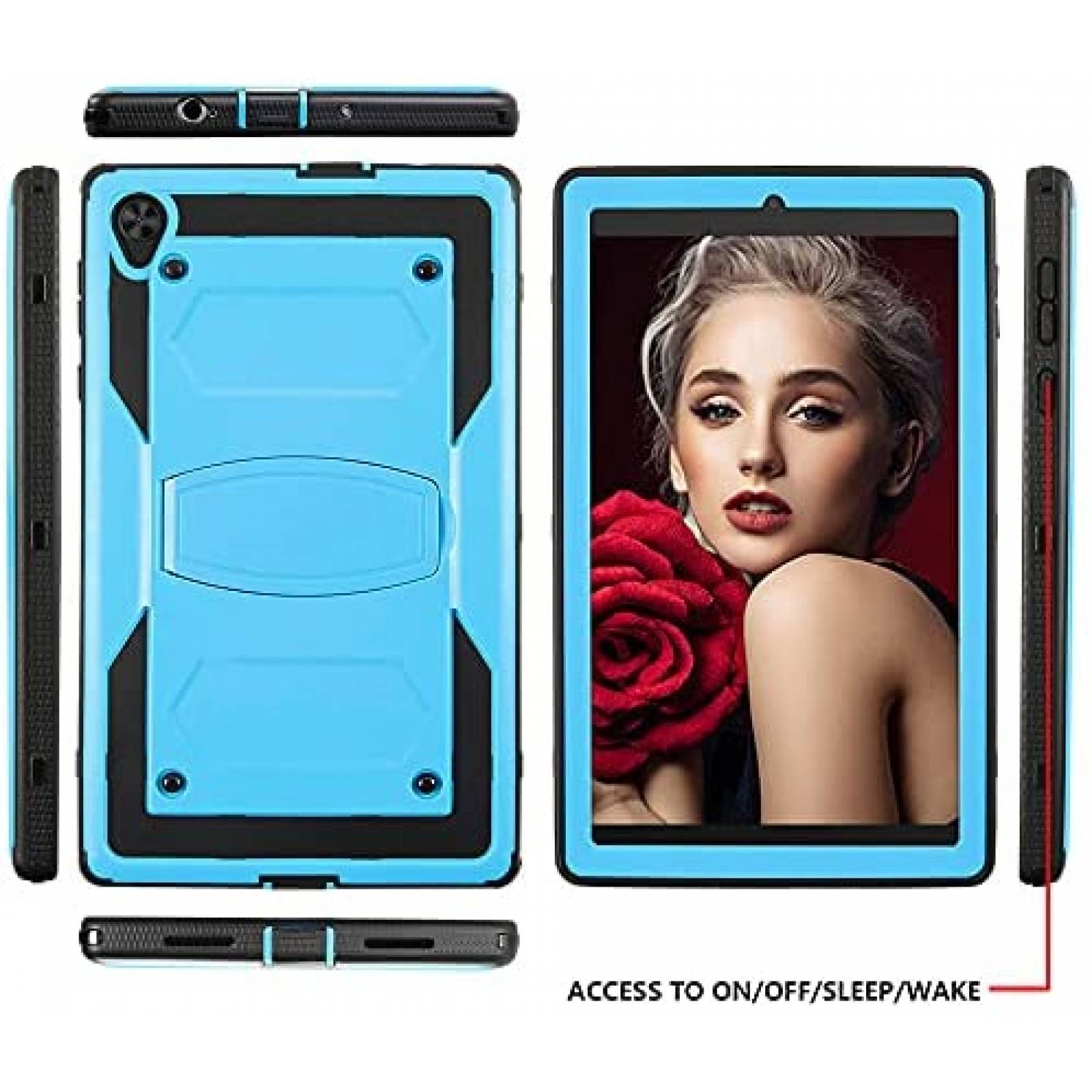 Funda Rigida Koolbei para Alcatel Joy Tab 2 de 8'' -Azul