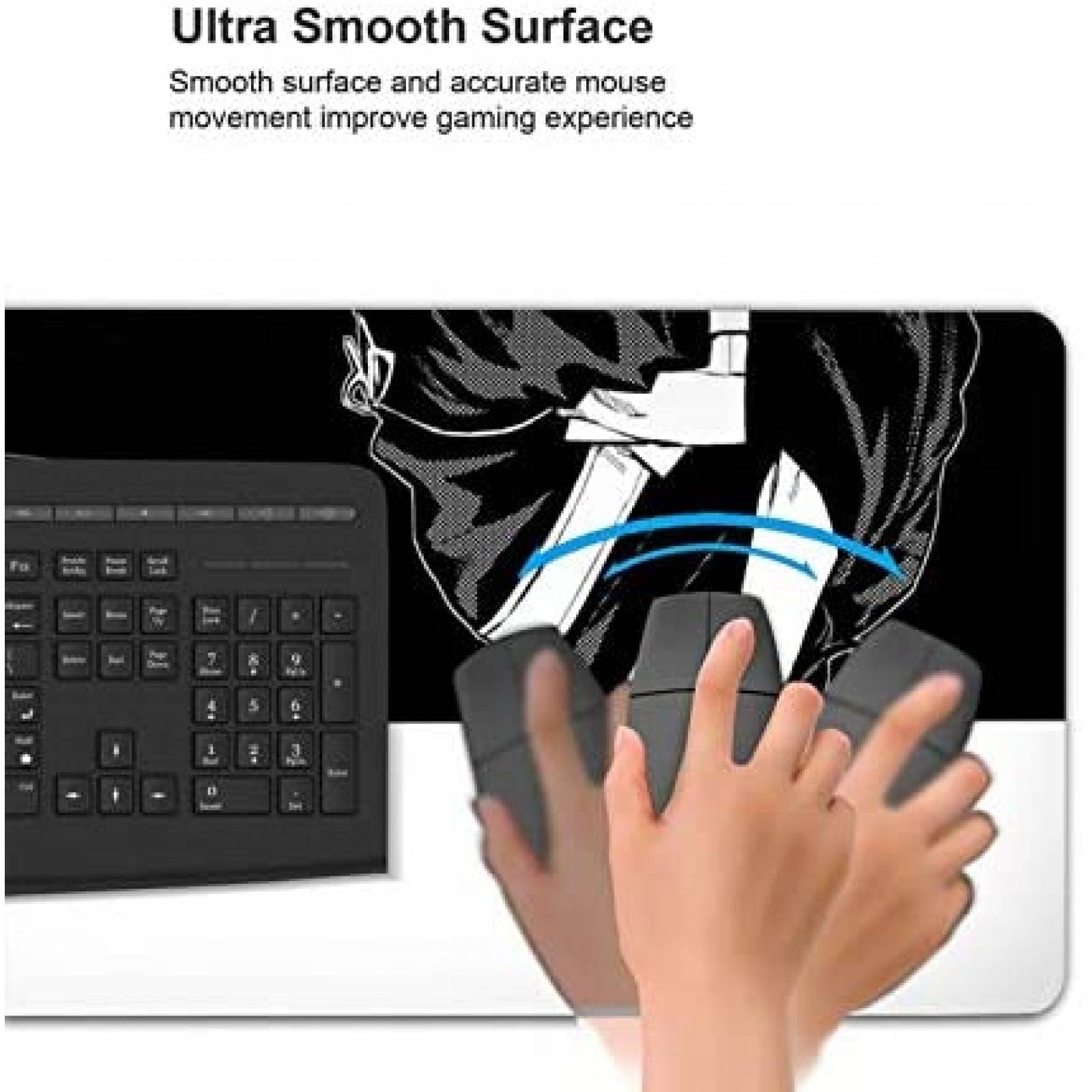 Mouse Pad XXL Tekaymod 15.7''  35.4'' Jujutsu Kaisen -B/N