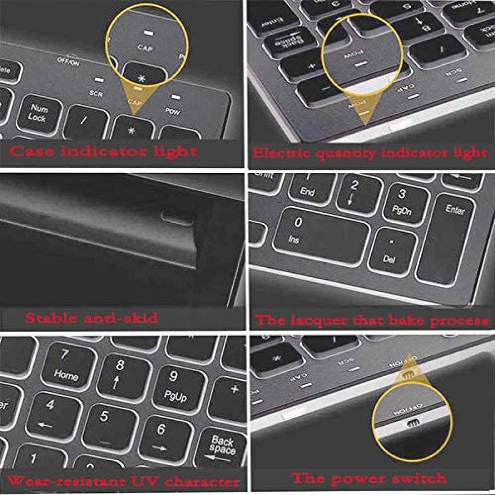 Combo de teclado y mouse ROTCAR inalambricos -Negro