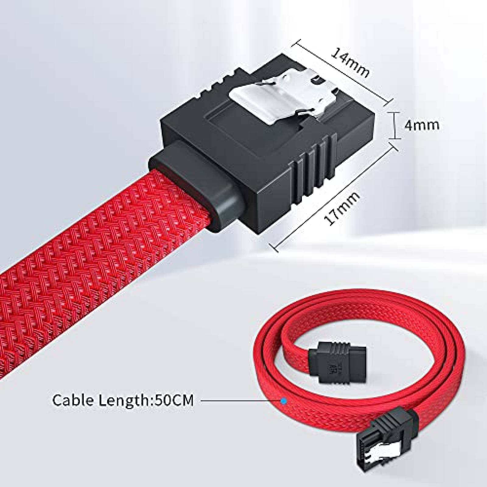 Cable de datos Elecpow SATA 3.0 SATA III Straight HDD SDD