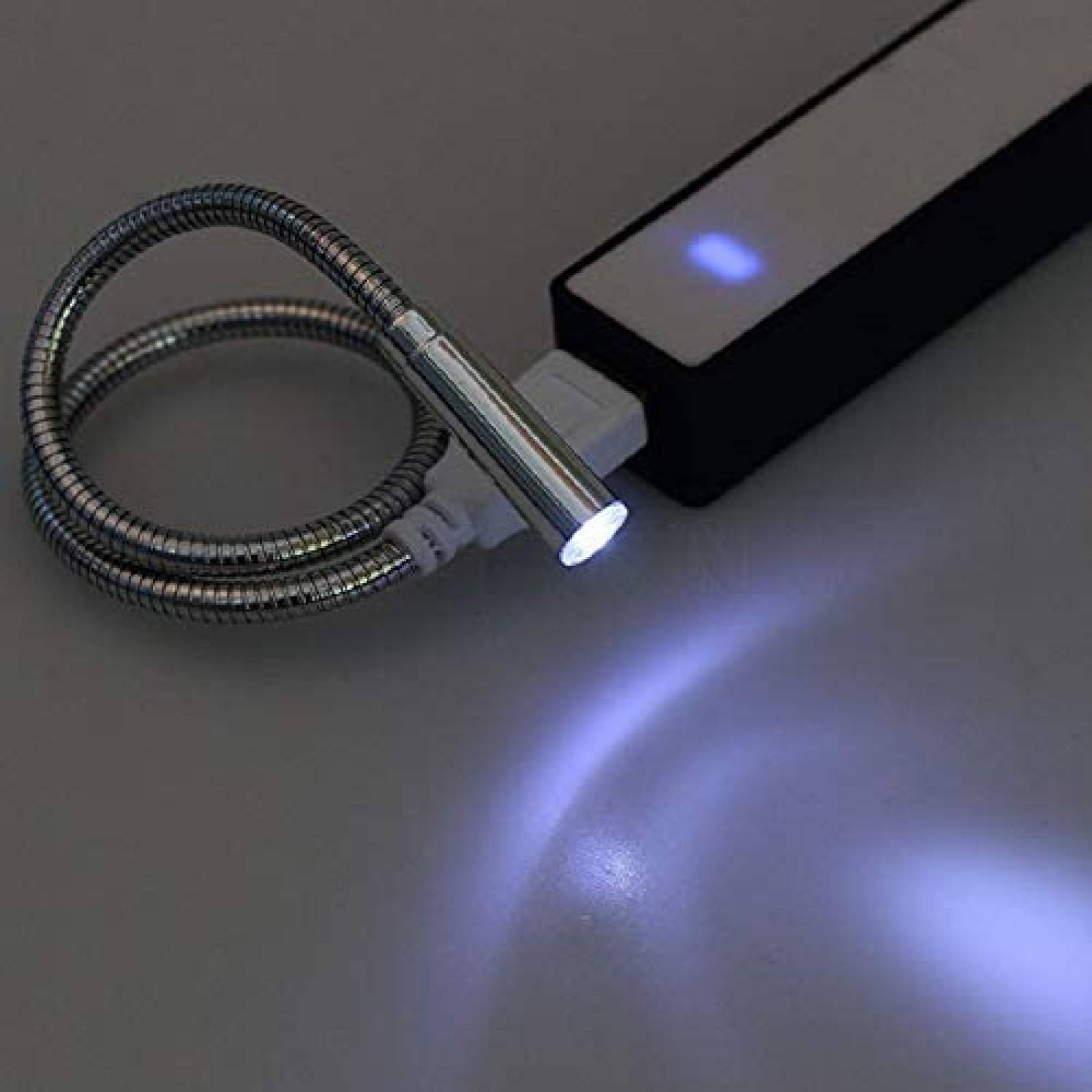 Lampara Cotchear USB Flexible LED Para Laptop -Plateado