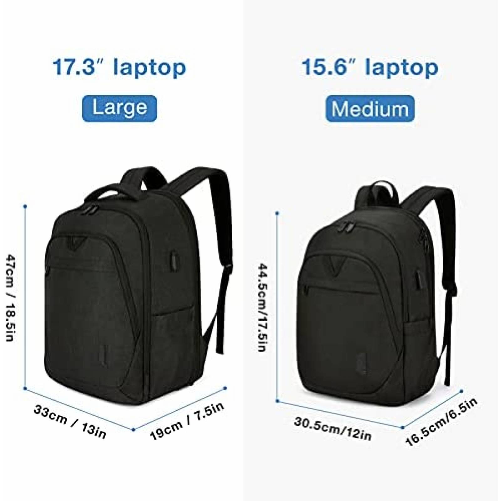 Mochila BAGSMART para portatil de 17.3" resistente al agua