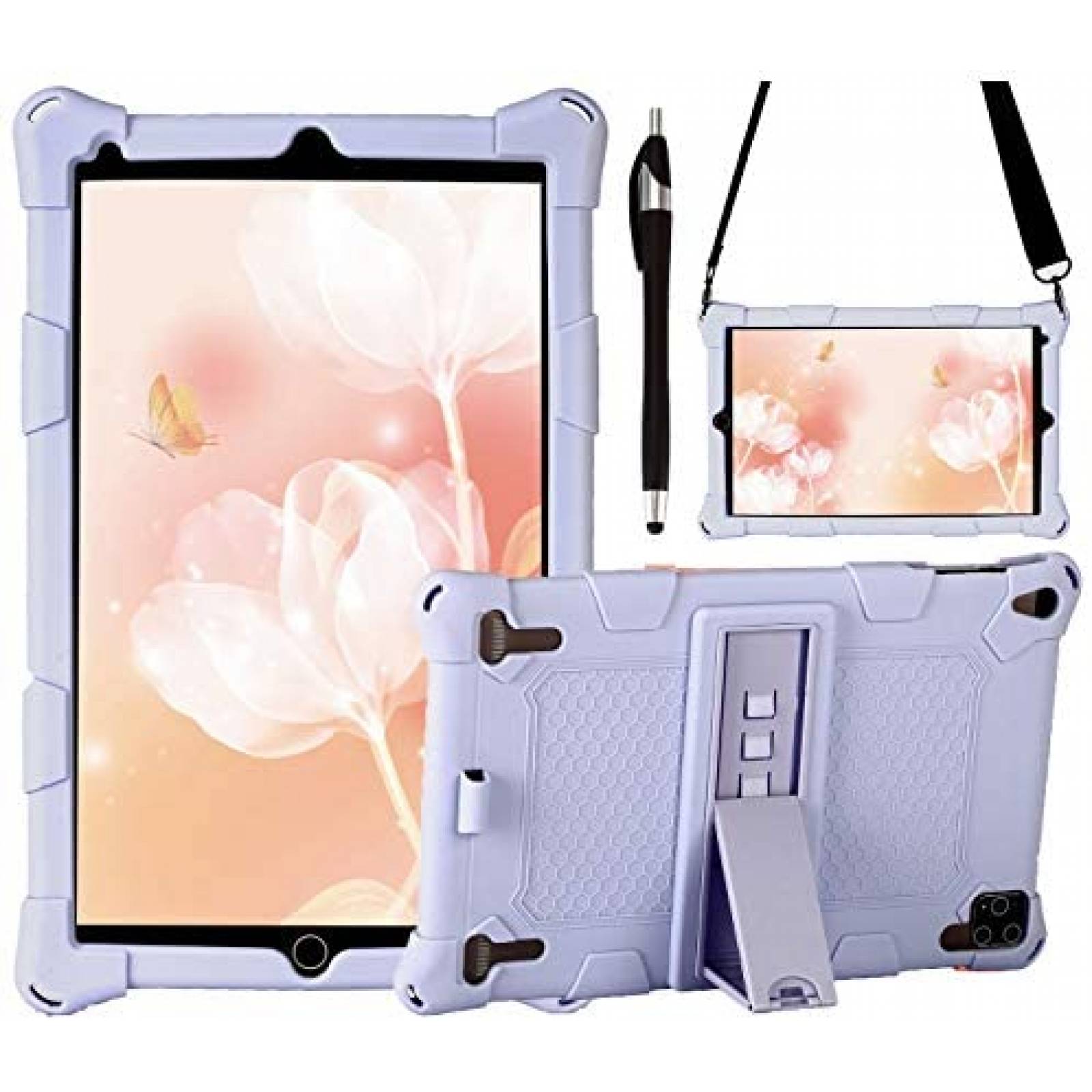 Funda AKNICI Compatible Para DUODUOGO 10.1'' Silicon -Morado