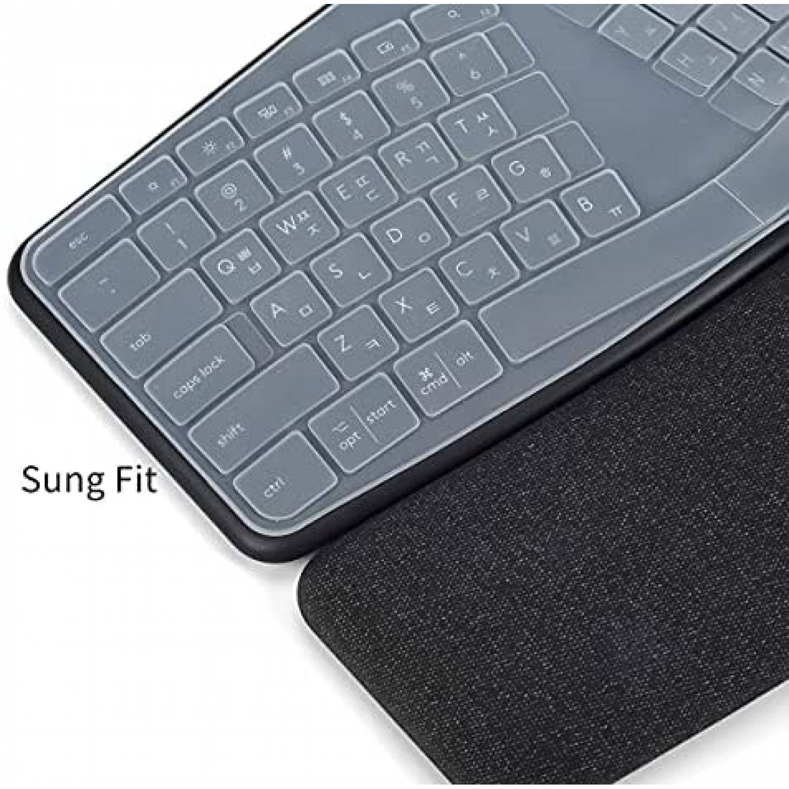 Funda para Teclado CaseBuy para Logitech Ergo K86 -Claro