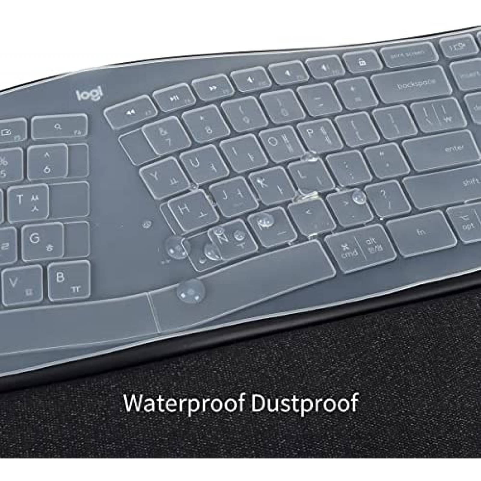 Funda para Teclado CaseBuy para Logitech Ergo K86 -Claro