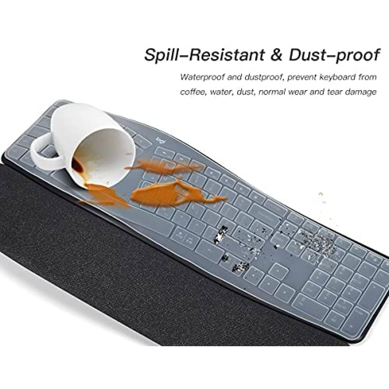 Funda para Teclado CaseBuy para Logitech Ergo K86 -Claro
