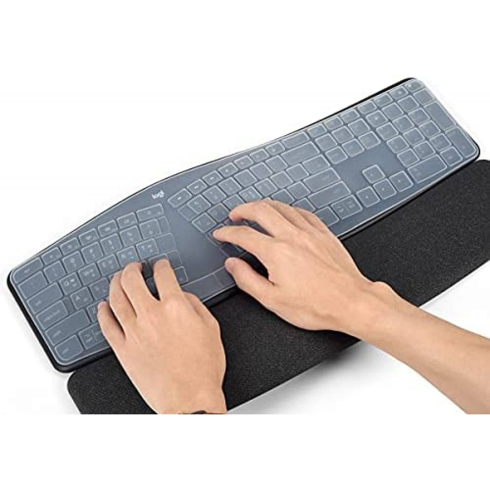 Funda para Teclado CaseBuy para Logitech Ergo K86 -Claro