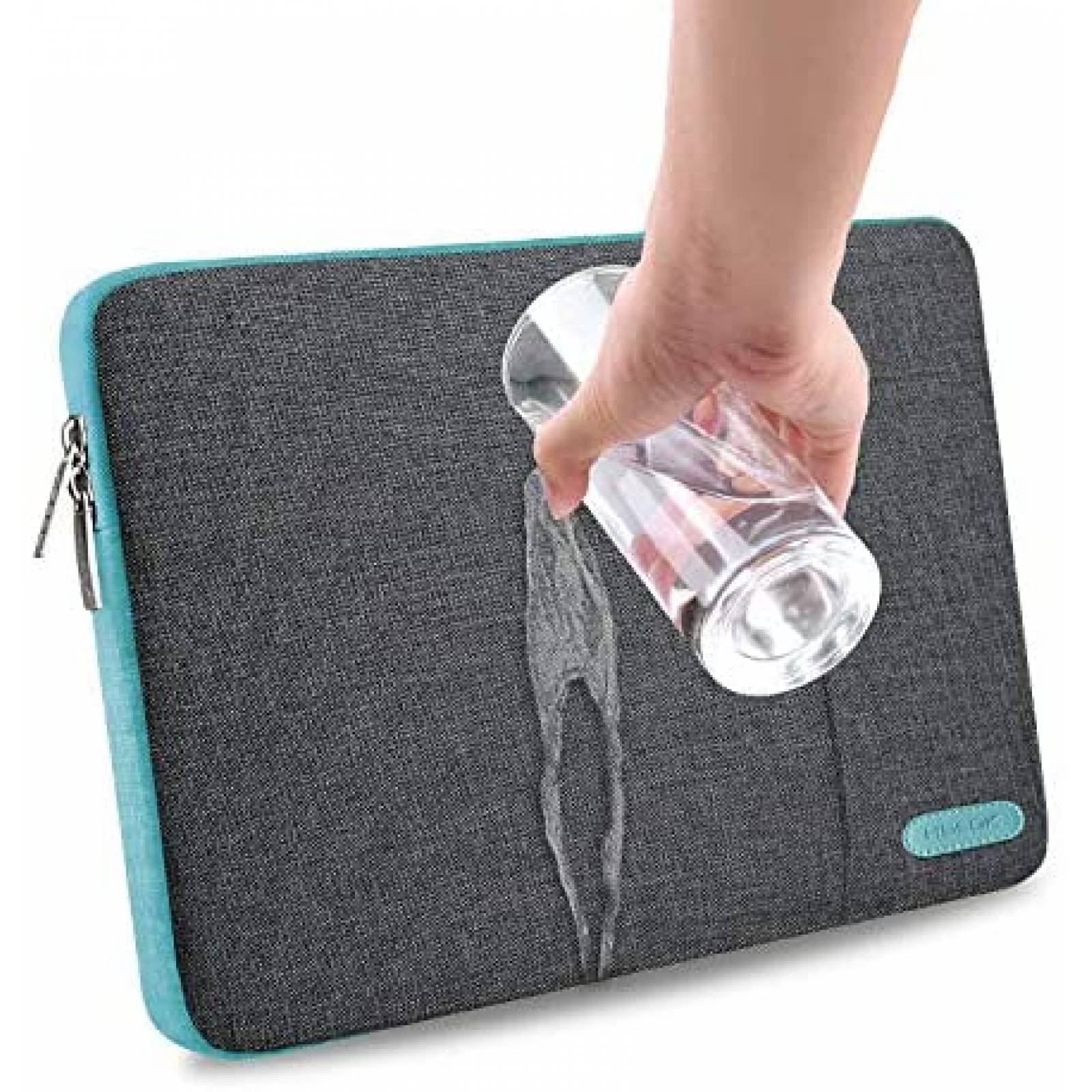 Funda Hseok para portatil de 15,6 pulgadas resistente -Gris