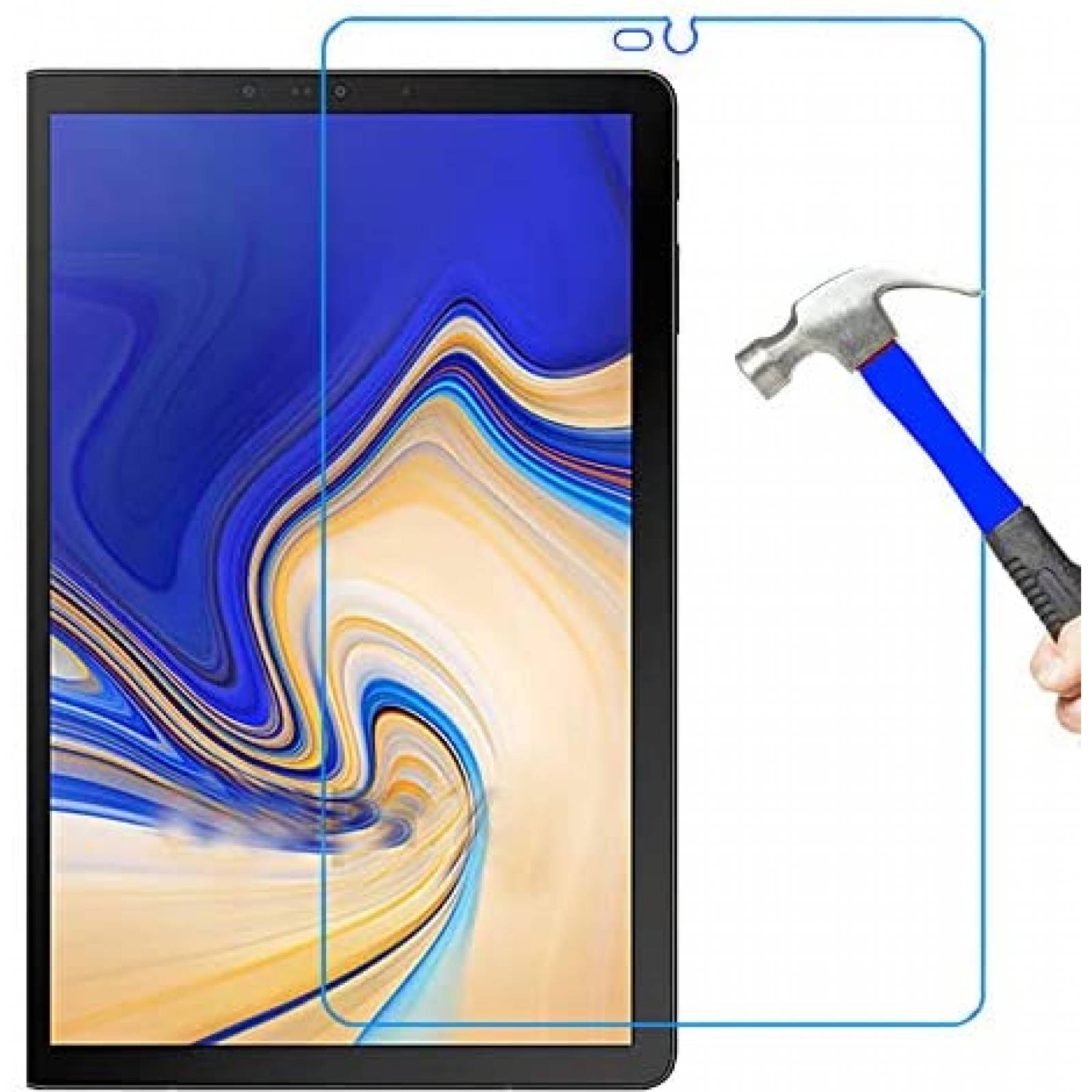 Protector de Pantalla UPONEW para Galaxy Tab S4 2 Piezas