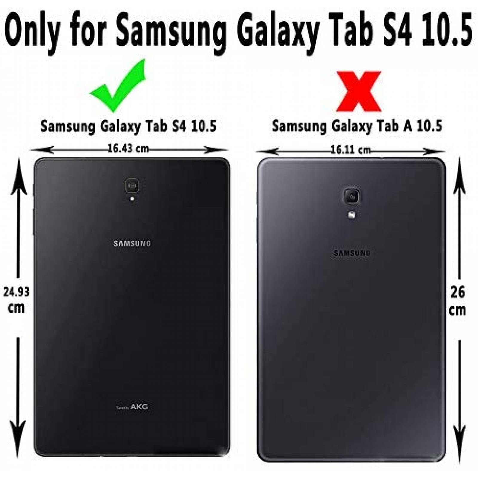 Protector de Pantalla UPONEW para Galaxy Tab S4 2 Piezas