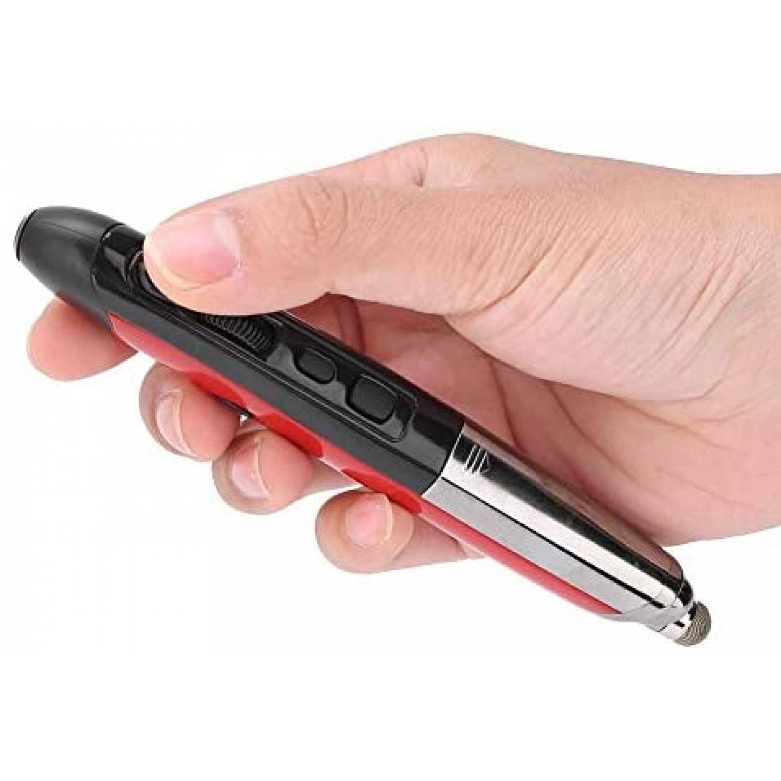 Lapiz Optico ASHATA Inalambrico USB de 2,4 GHz -Rojo