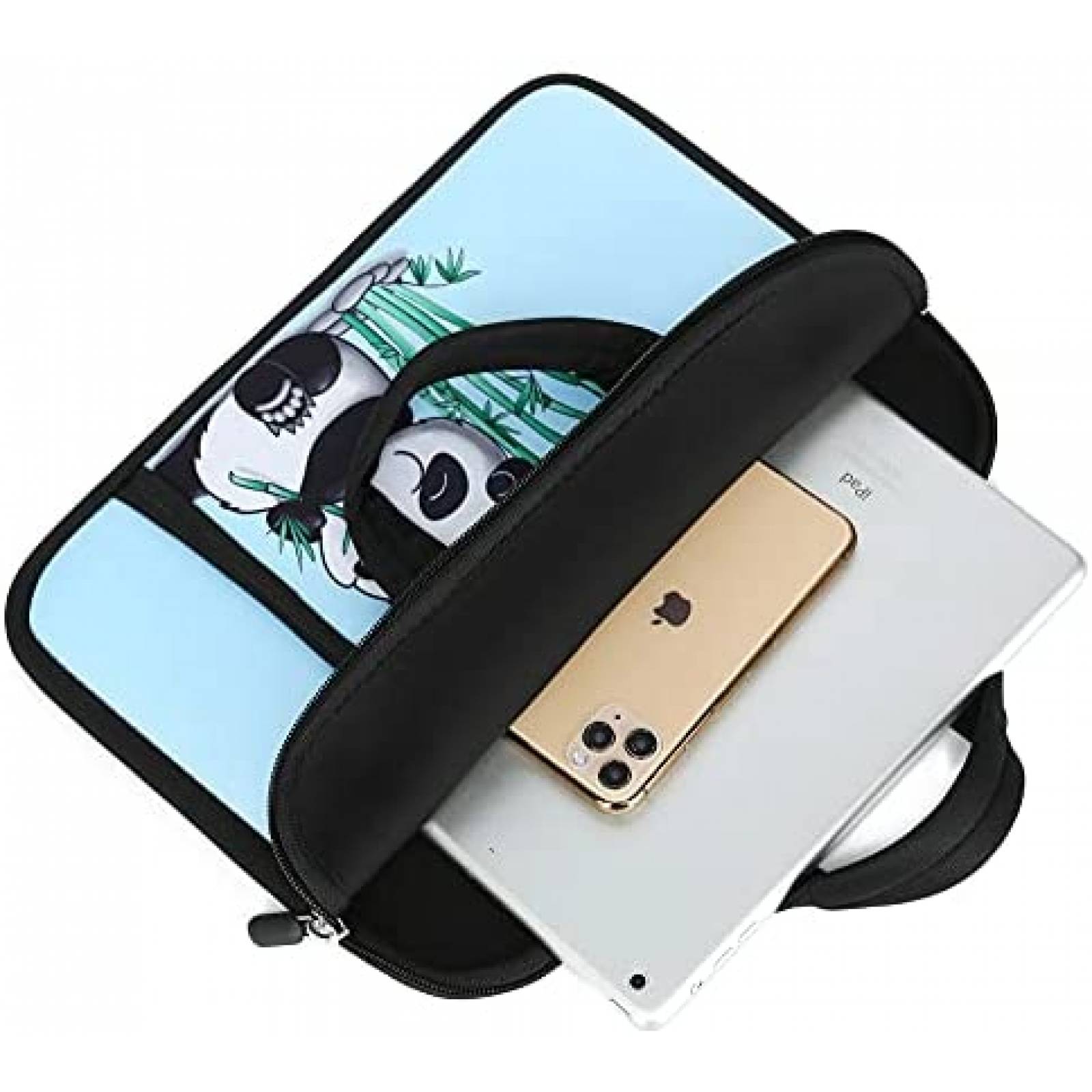 Funda HAPPYLIVE para Laptop de 14-15.6'' Oso Panda -Celeste
