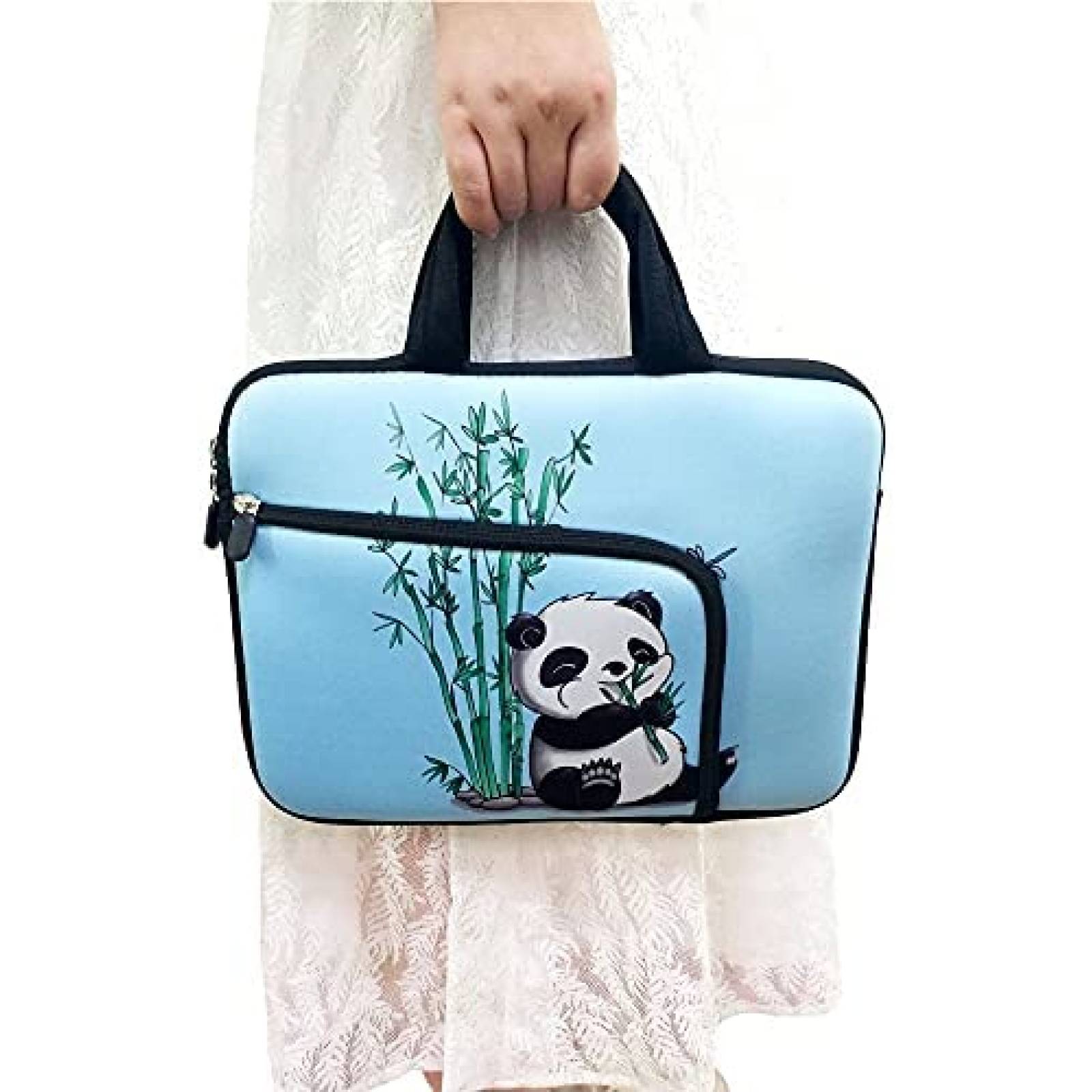 Funda HAPPYLIVE para Laptop de 14-15.6'' Oso Panda -Celeste
