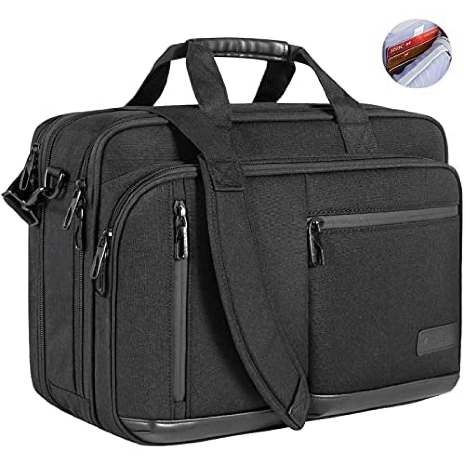 Mochila laptop VANKEAN 17.3" Unisex Hombro Expandible -Negro