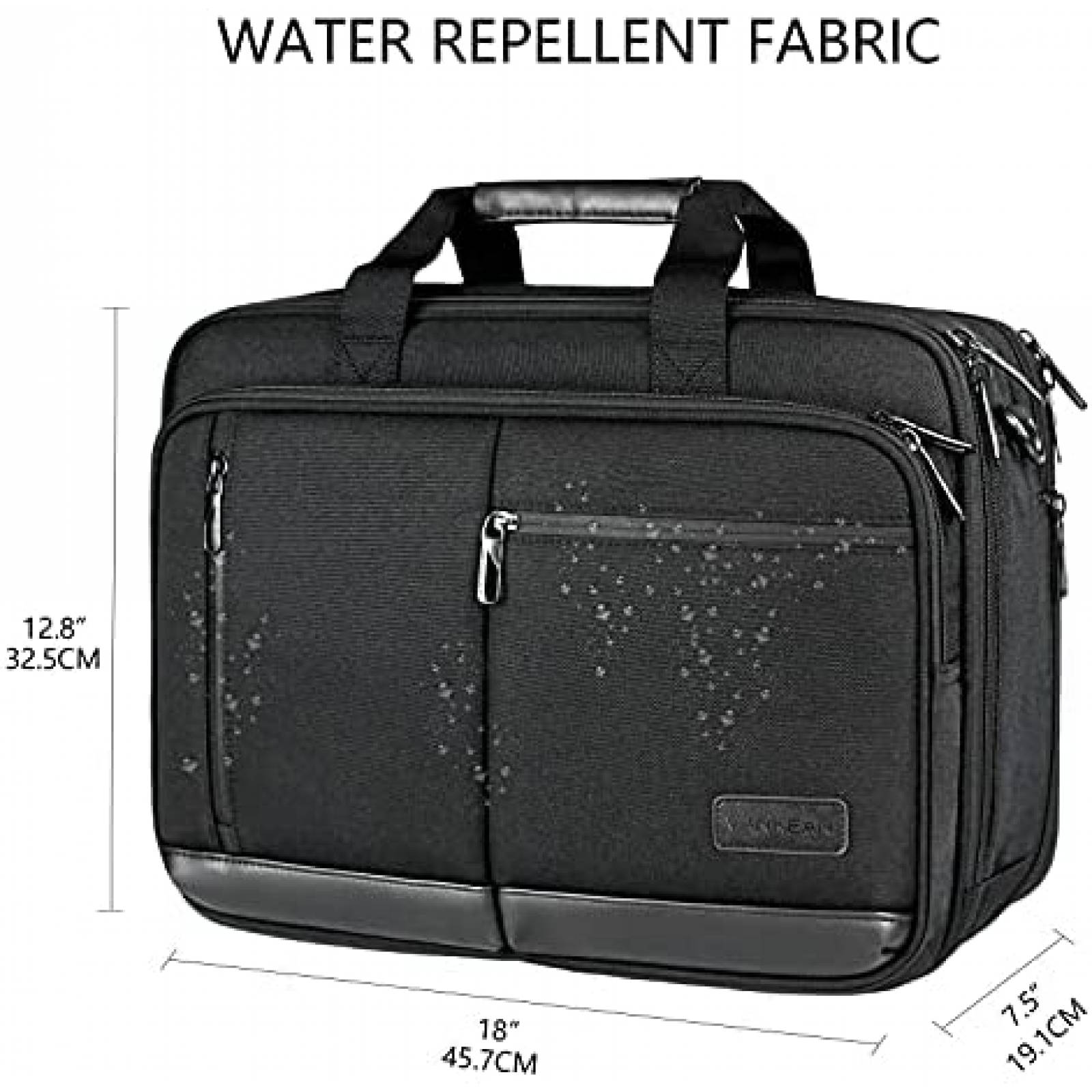 Mochila laptop VANKEAN 17.3" Unisex Hombro Expandible -Negro