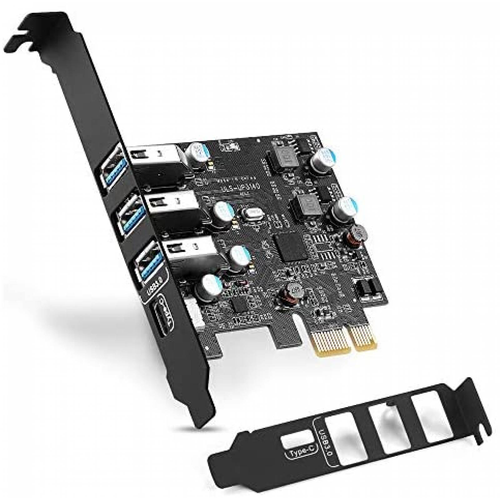 Tarjeta PCI-E YEELIYA de Expansion a USB C de 4 Puertos