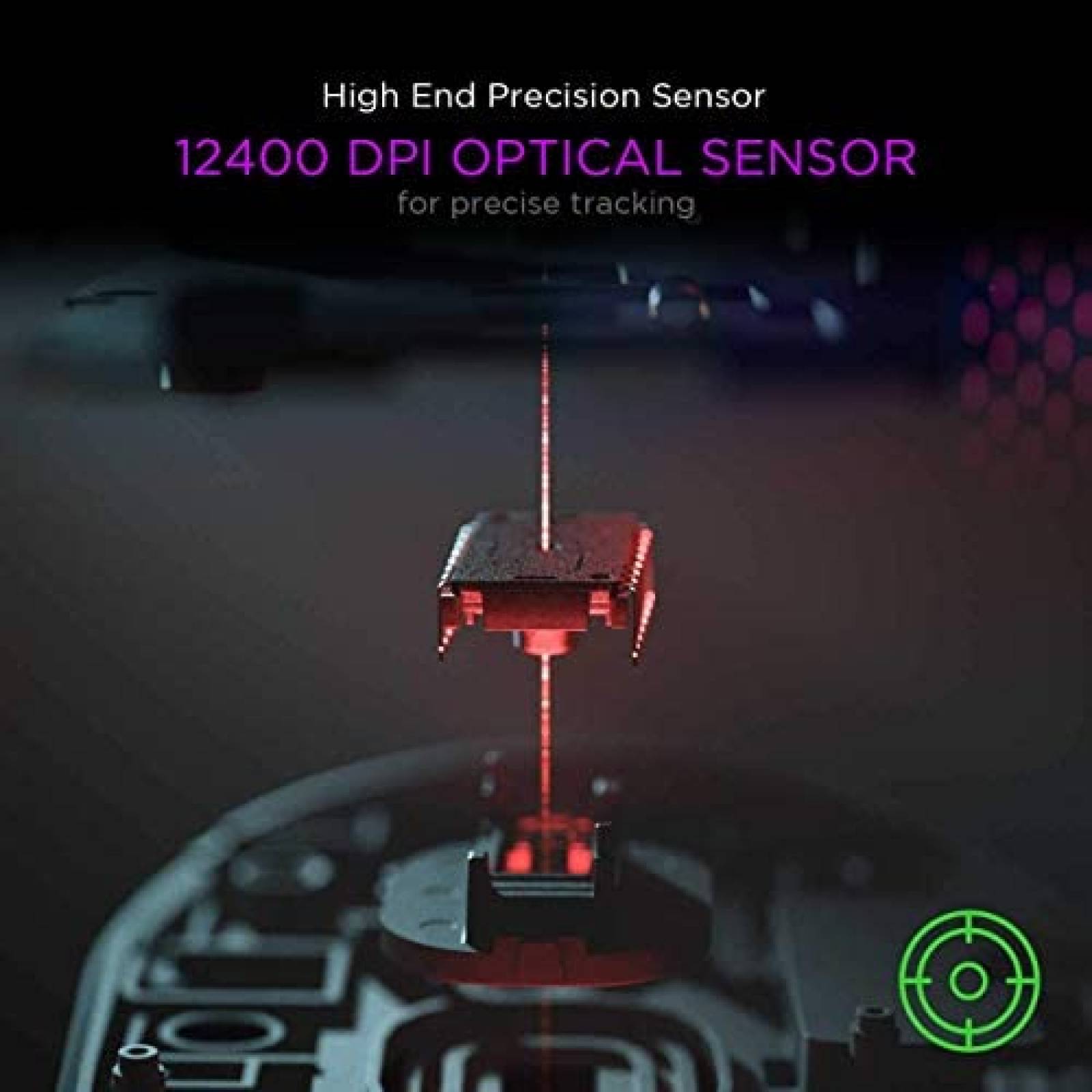 Mouse 2Extreme Ultr Ligero Iluminacion RGB 12000 pp -Negro