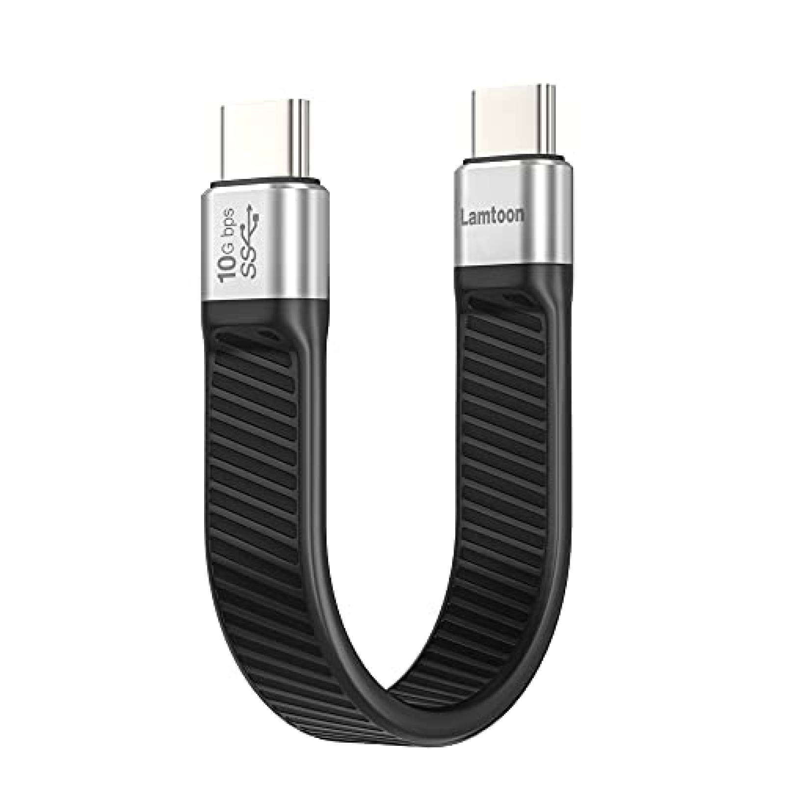 Cable USB C LamToon corto de 100 W 10 Gbps USB C a USB C