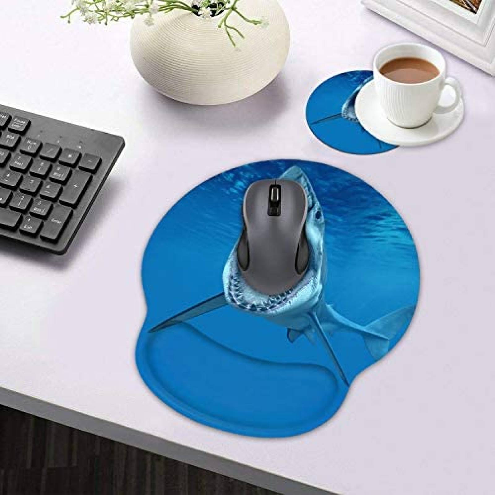 Mouse Pad Stmedazm de 9.84'' x 8.66'' Tiburon -Azul