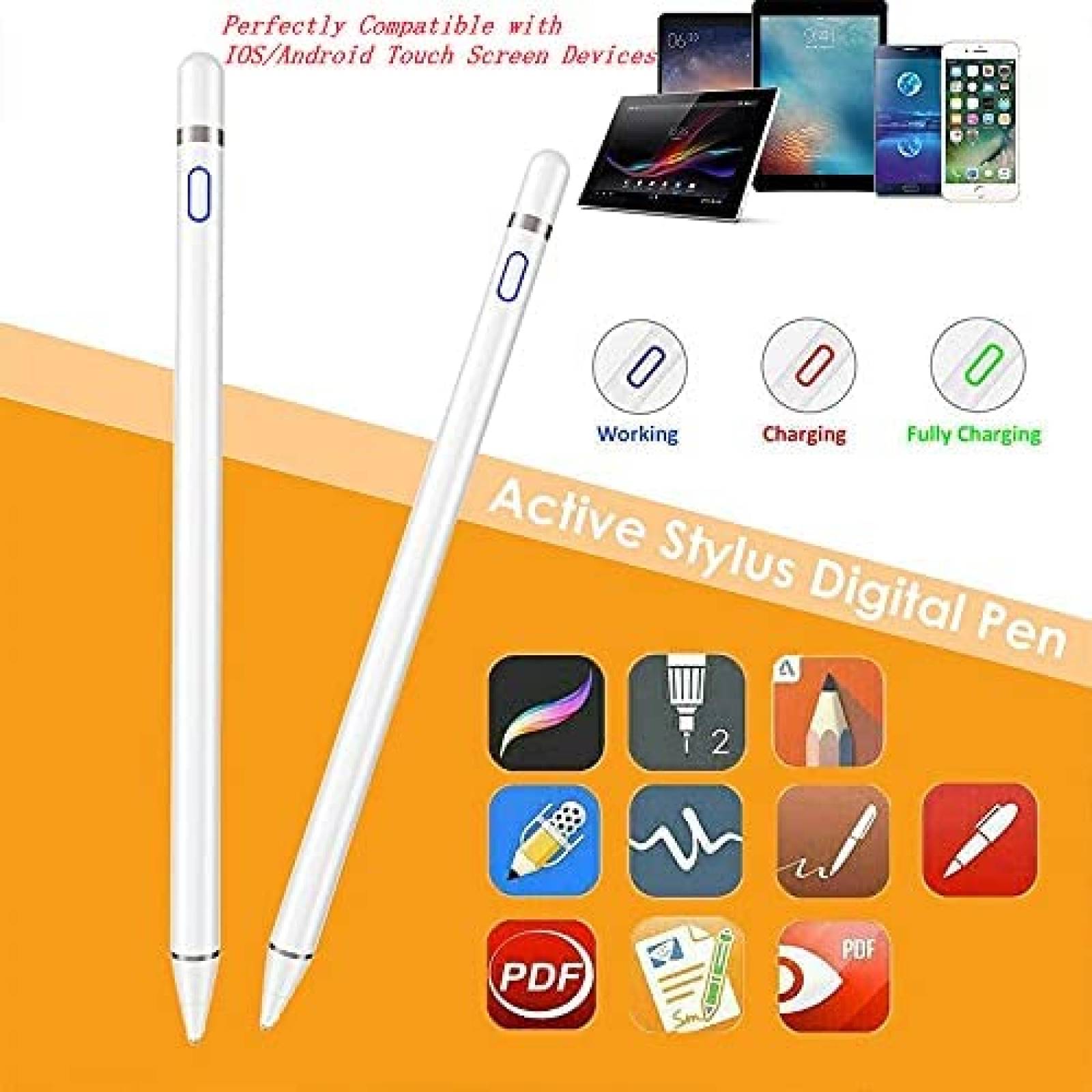 Pluma Digital Rncowei Stylus Pen Compatible Dibujo 13.9gr
