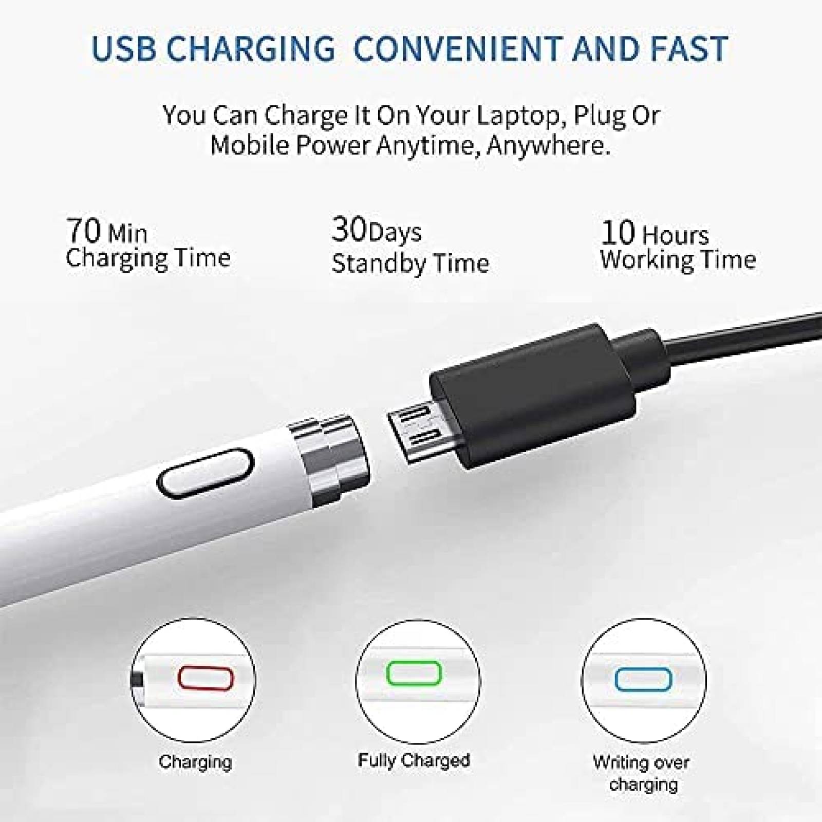 Pluma Digital Rncowei Stylus Pen Compatible Dibujo 13.9gr