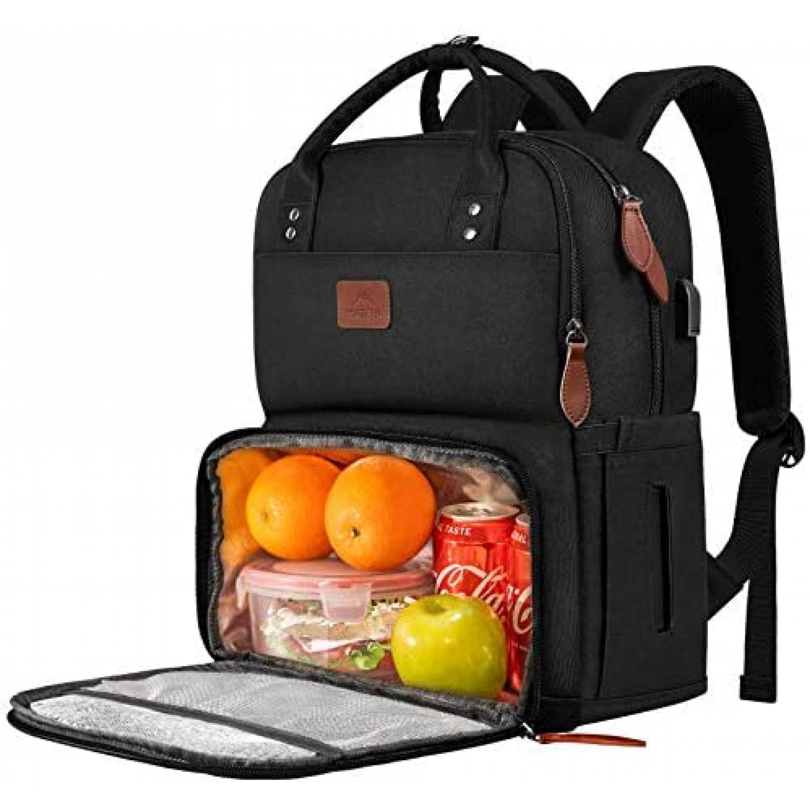 Mochila Caseby para Laptops de 15.6'' con Puerto USB -Negro