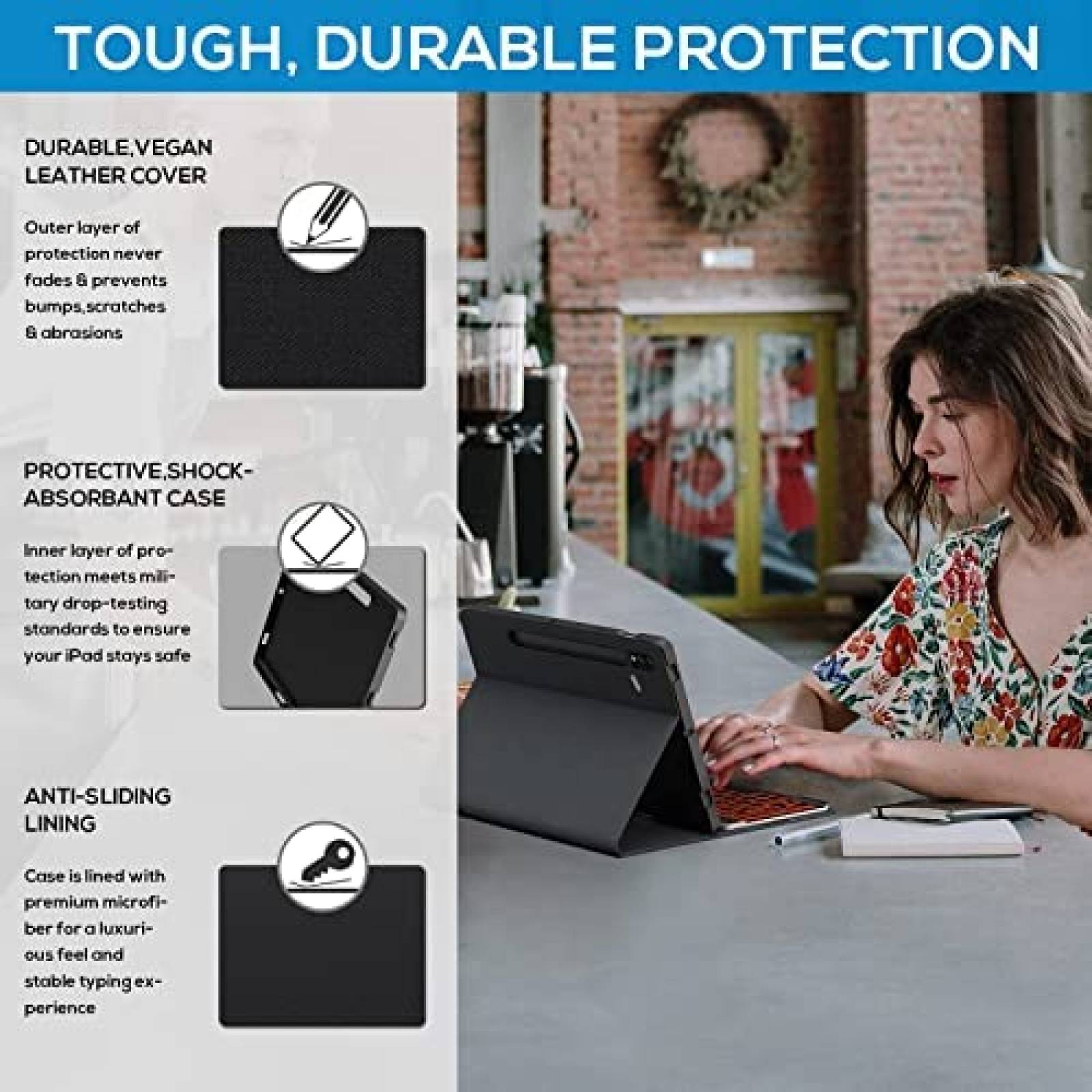 Funda Typecase Compatible Con Galaxy Tab S7 11'' Con Teclado