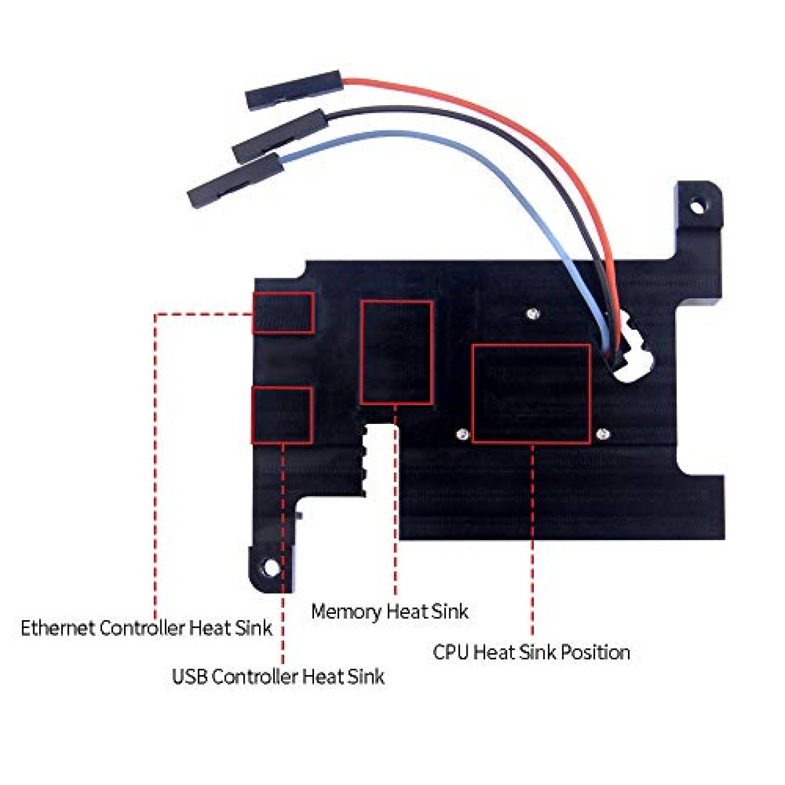 Disipador de Calor GeeelPi Para Raspberry Pi 4 Modelo B
