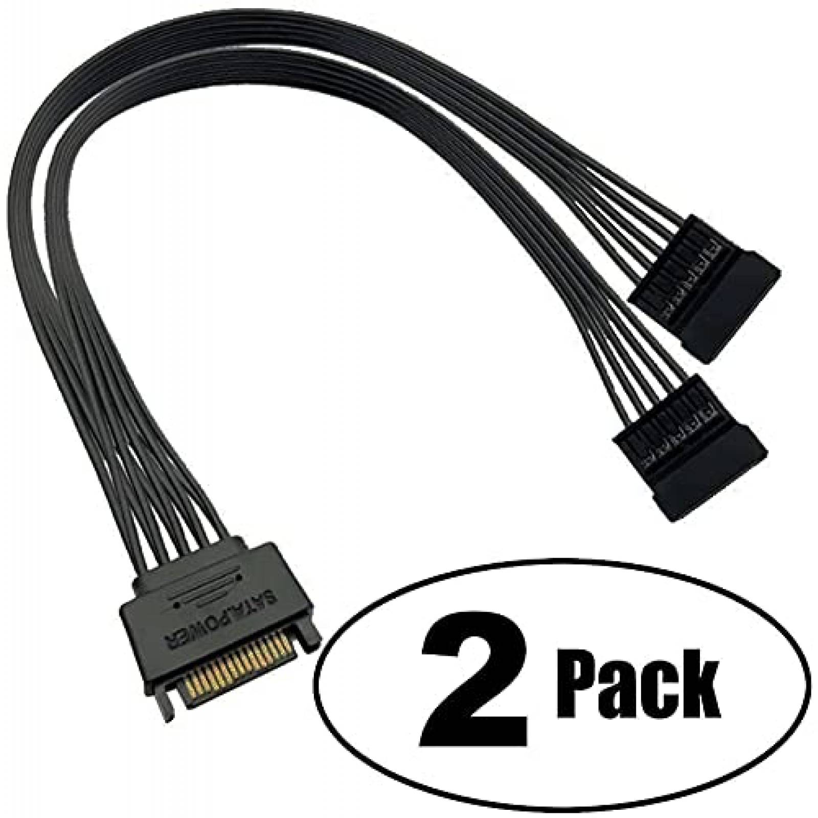 Pack cable SATA SSD a HDD TeamProfitcom X2 24" -Negro