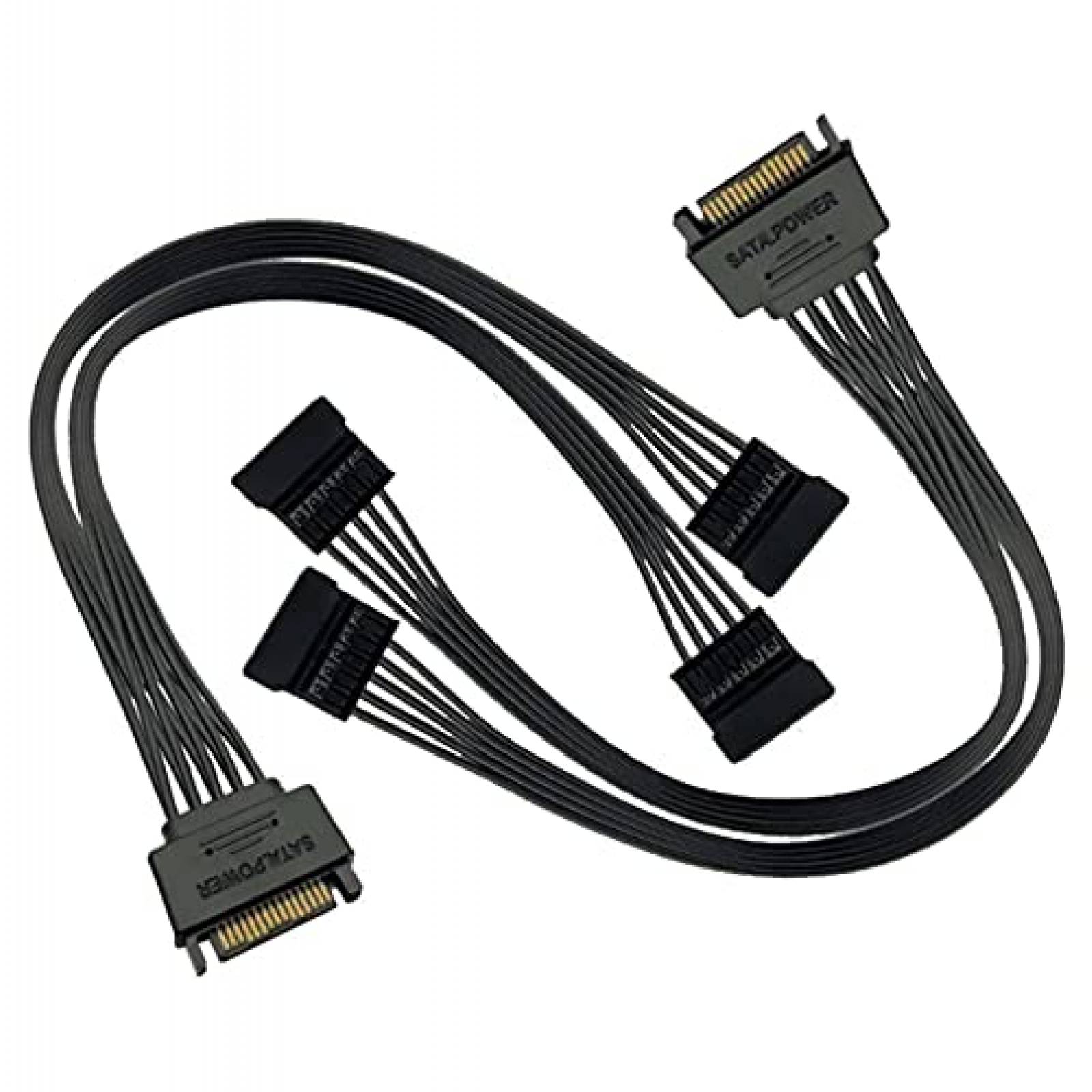 Pack cable SATA SSD a HDD TeamProfitcom X2 24" -Negro