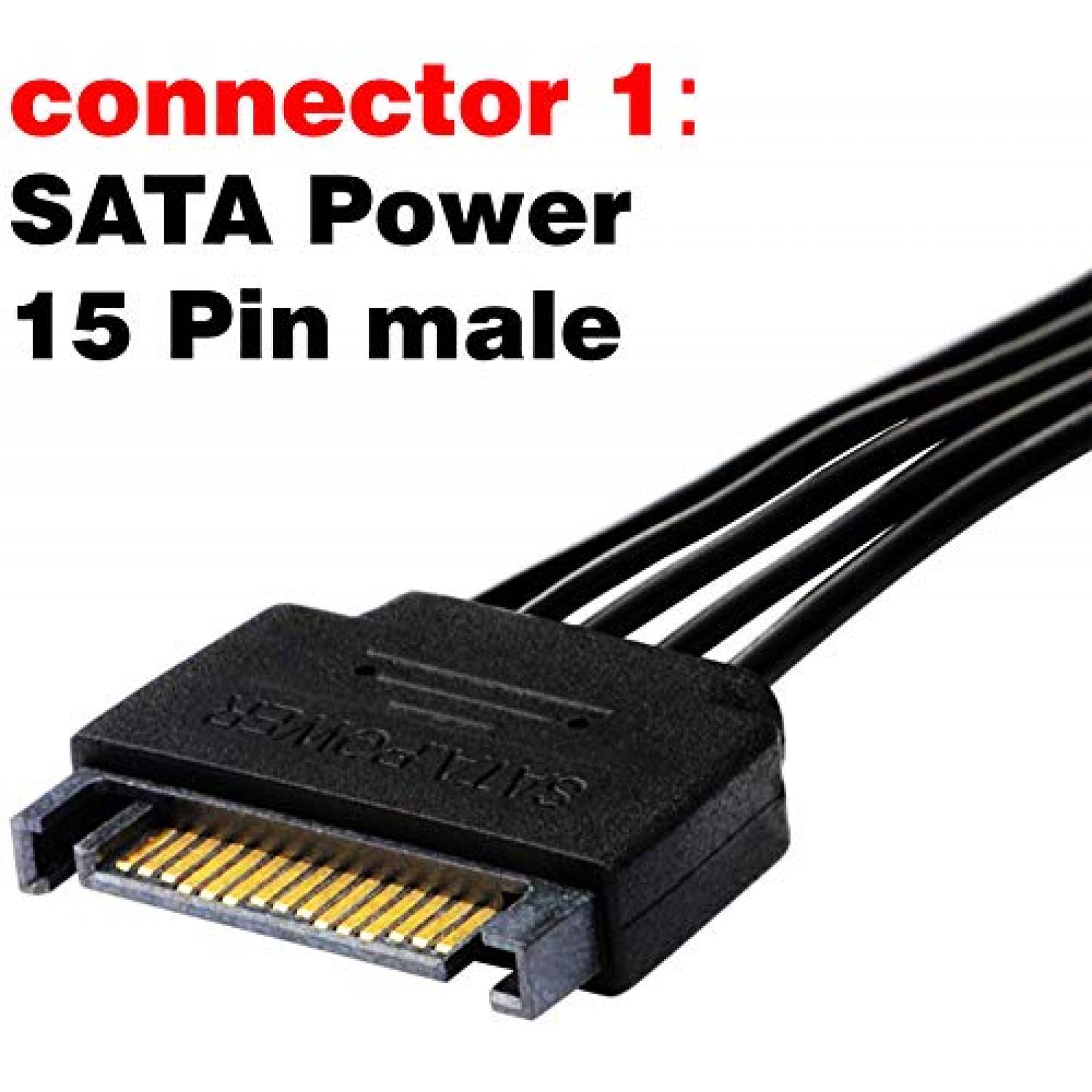 Pack cable SATA SSD a HDD TeamProfitcom X2 24" -Negro