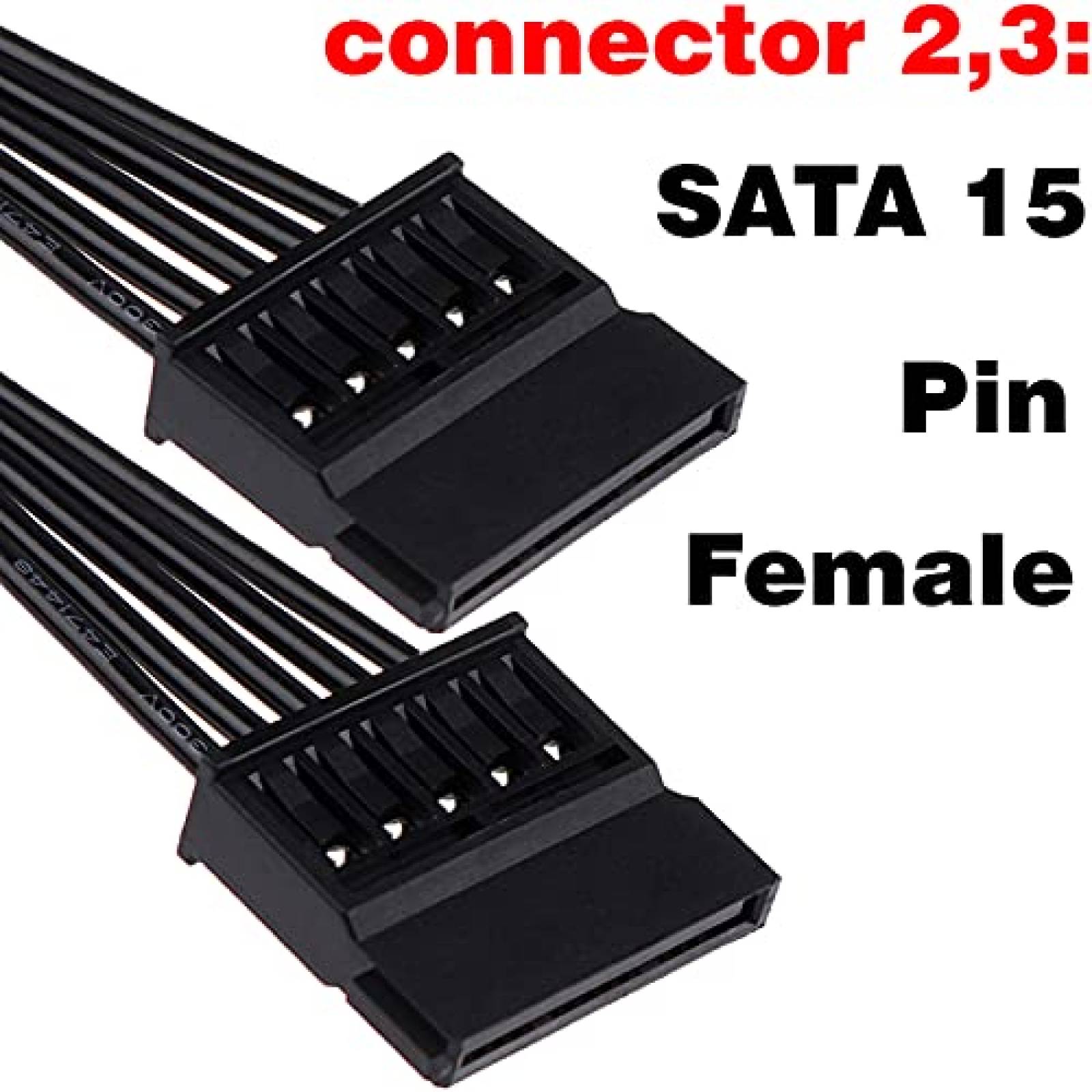 Pack cable SATA SSD a HDD TeamProfitcom X2 24" -Negro