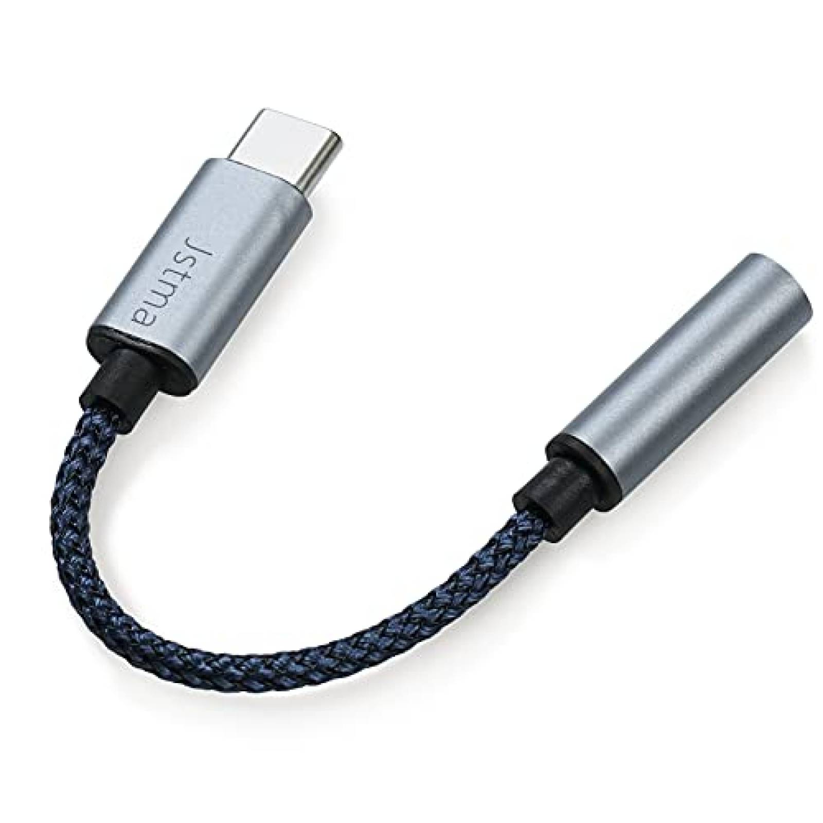 Adaptador Jstma USB C Macho a 3.5mm Hembra -Azul/Gris