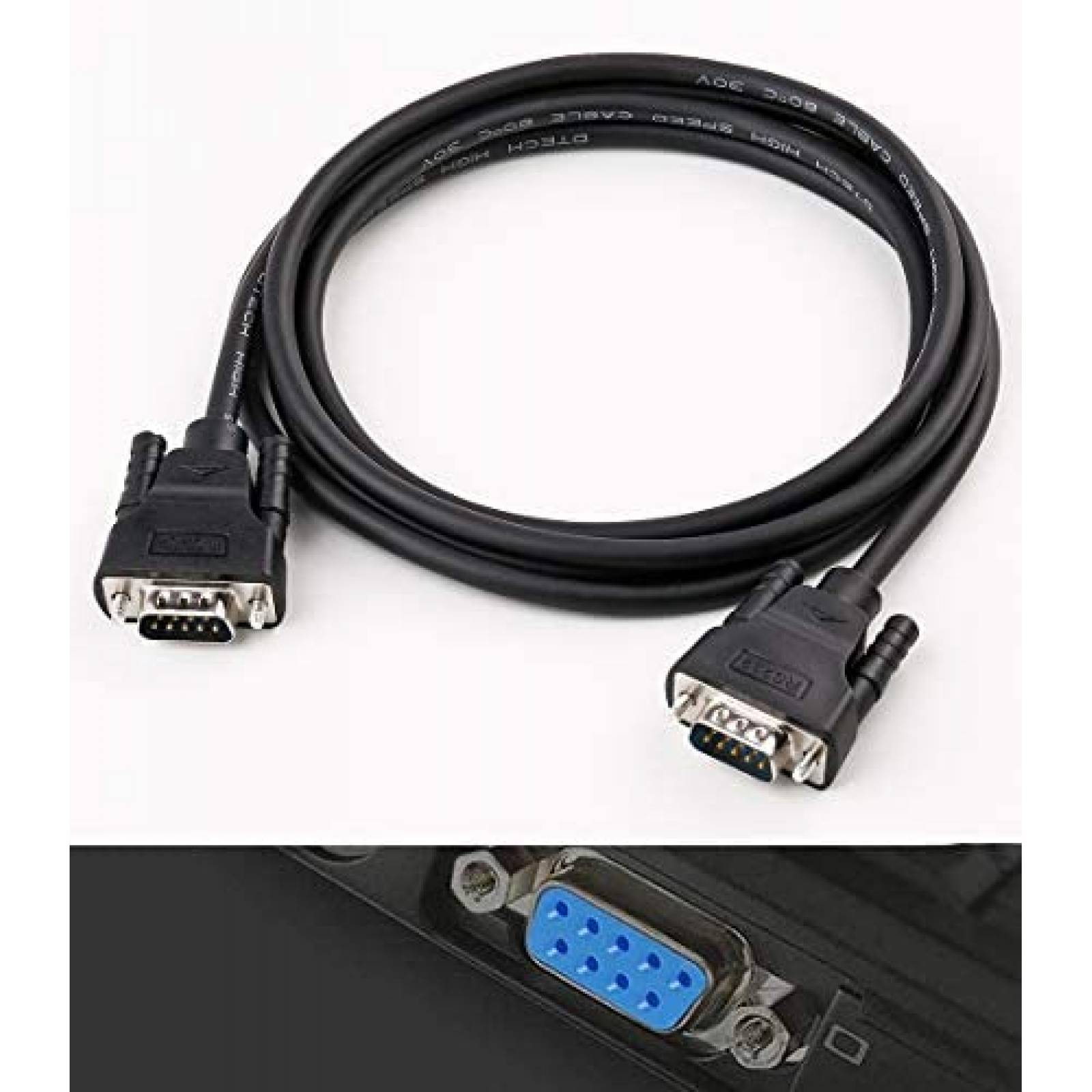 ROLINE RS232 kabel DB9, ST/BU 6m grijs