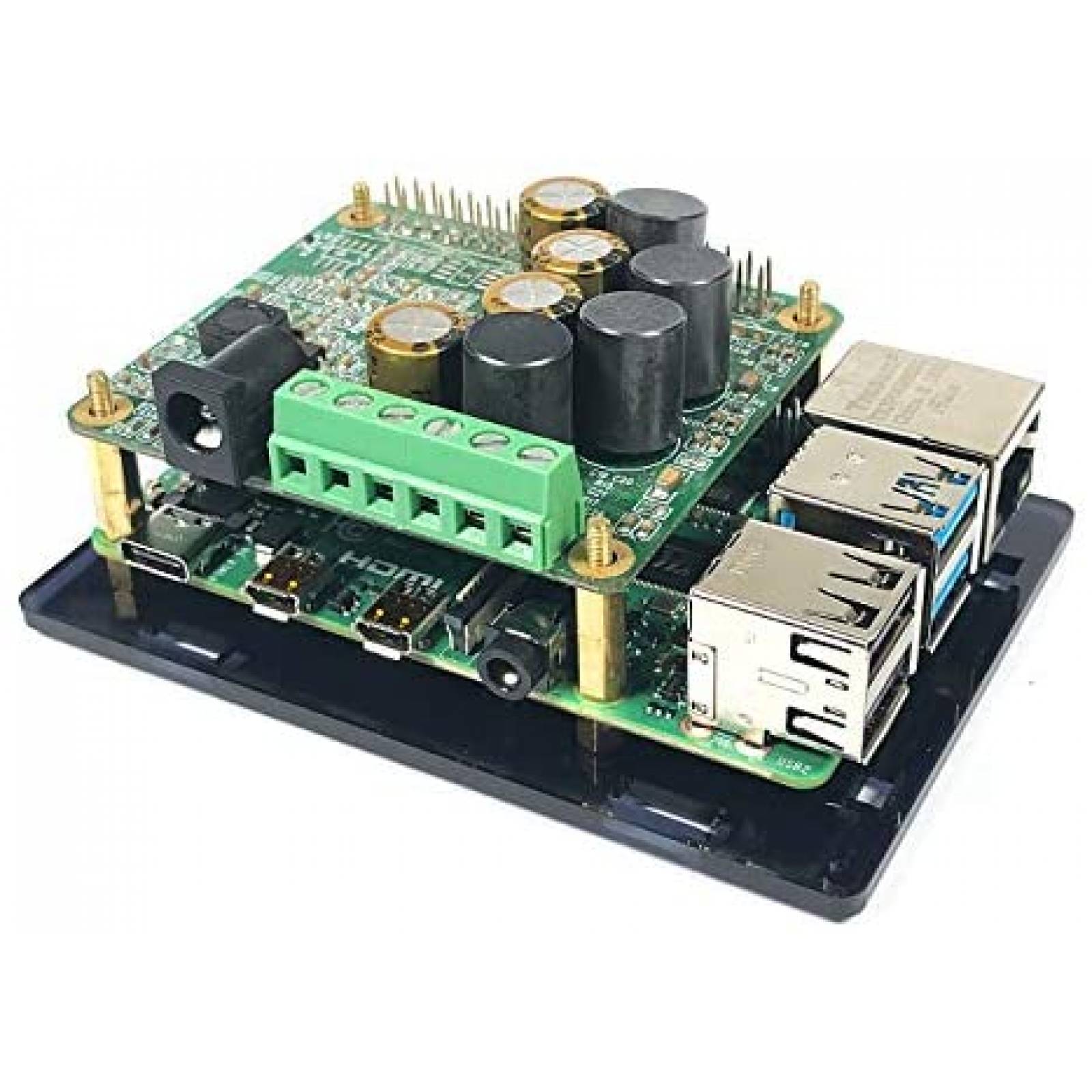 Estuche modulo audio innomaker Raspberry Pi 4 Acrilico HiFi