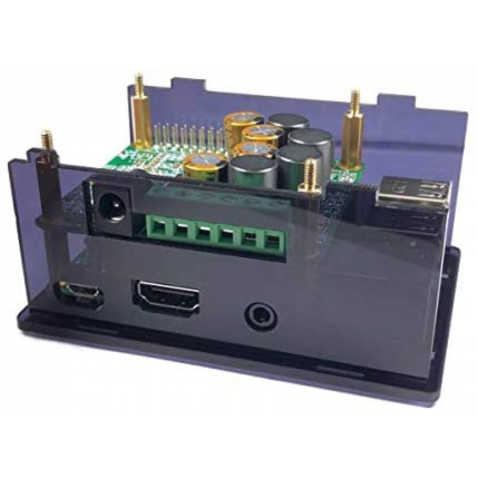 Estuche modulo audio innomaker Raspberry Pi 4 Acrilico HiFi