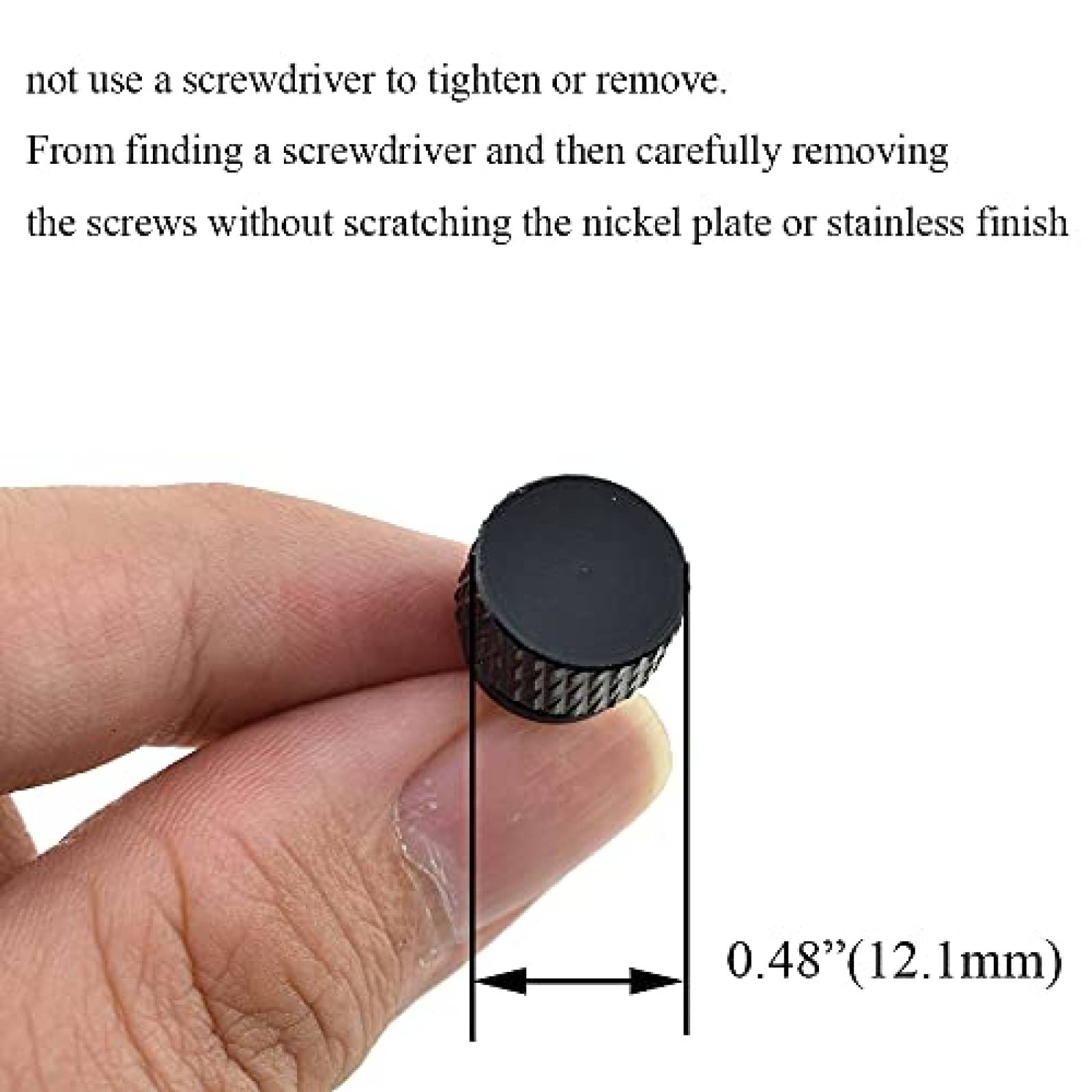 Tornillos Hahiyo 10 Uds de Aluminio Anodizado 6 - 32 -Negro