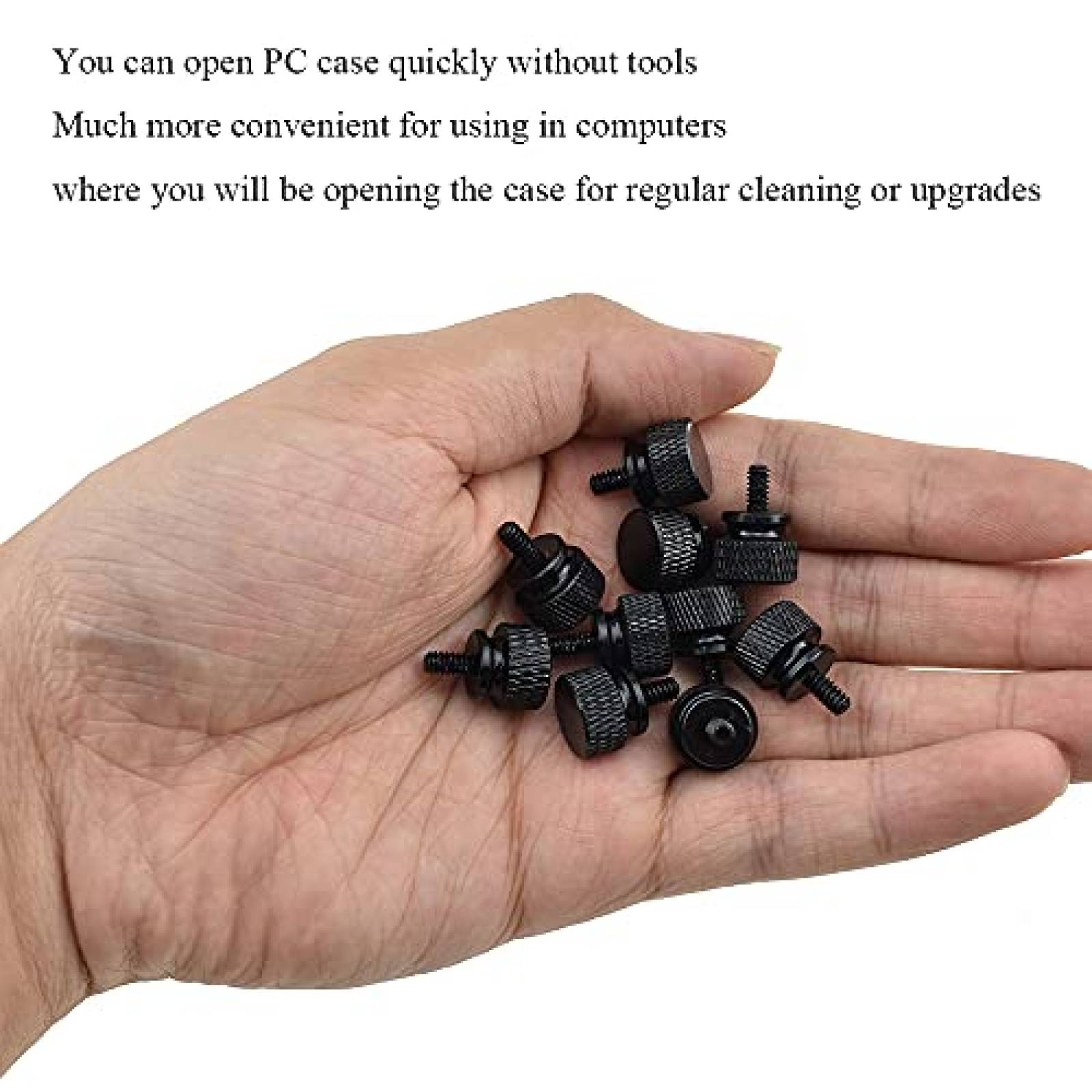 Tornillos Hahiyo 10 Uds de Aluminio Anodizado 6 - 32 -Negro