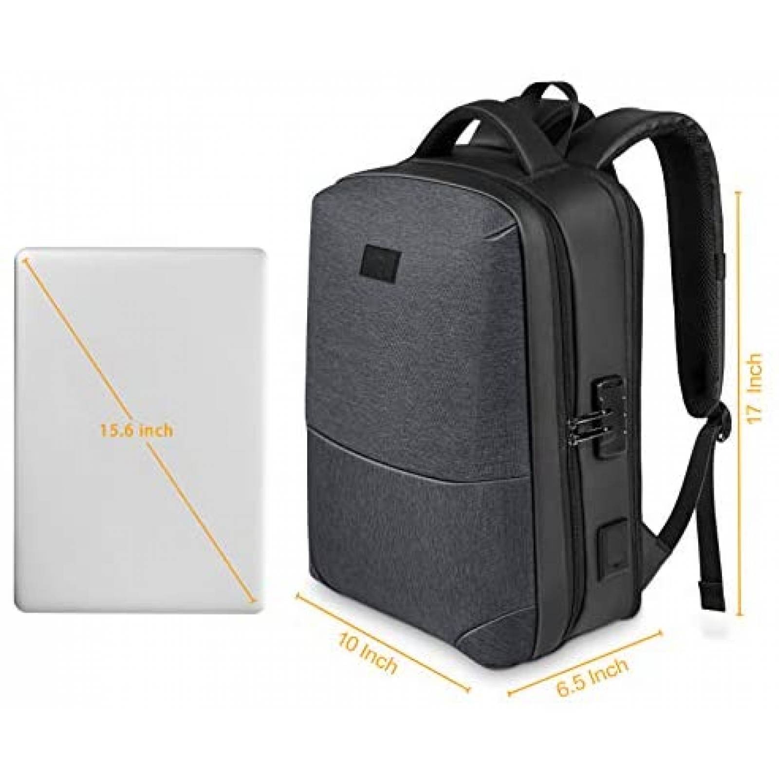 Mochila MATEIN Anti Robo para Laptops de 15.6'' -Gris