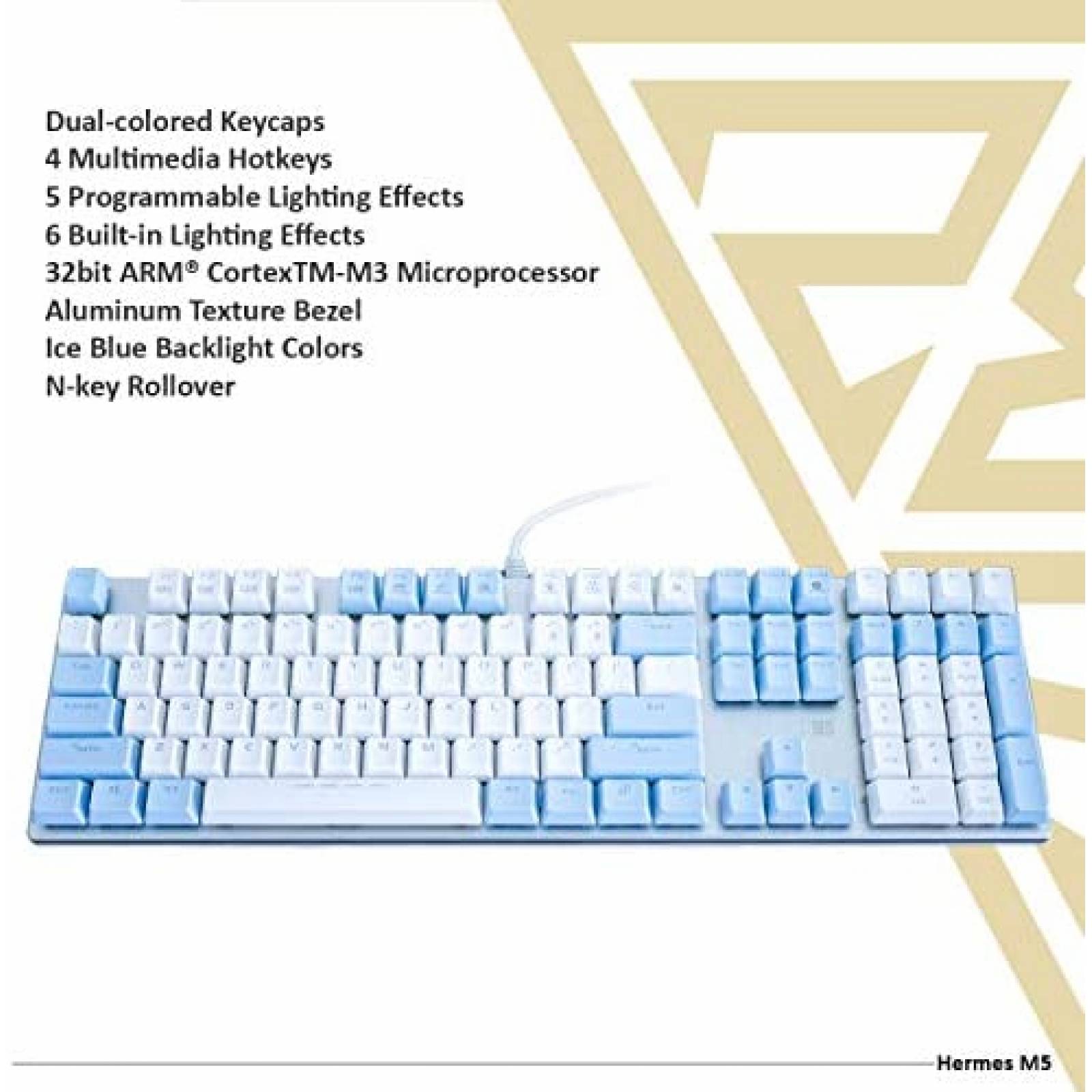 Teclado GAMDIAS Hermes M5 Mecanico 5 Efectos Iluminacion