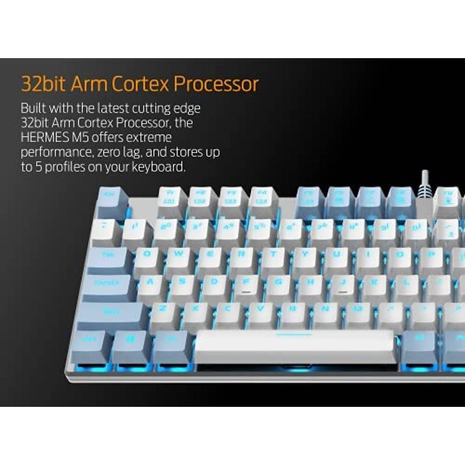 Teclado GAMDIAS Hermes M5 Mecanico 5 Efectos Iluminacion