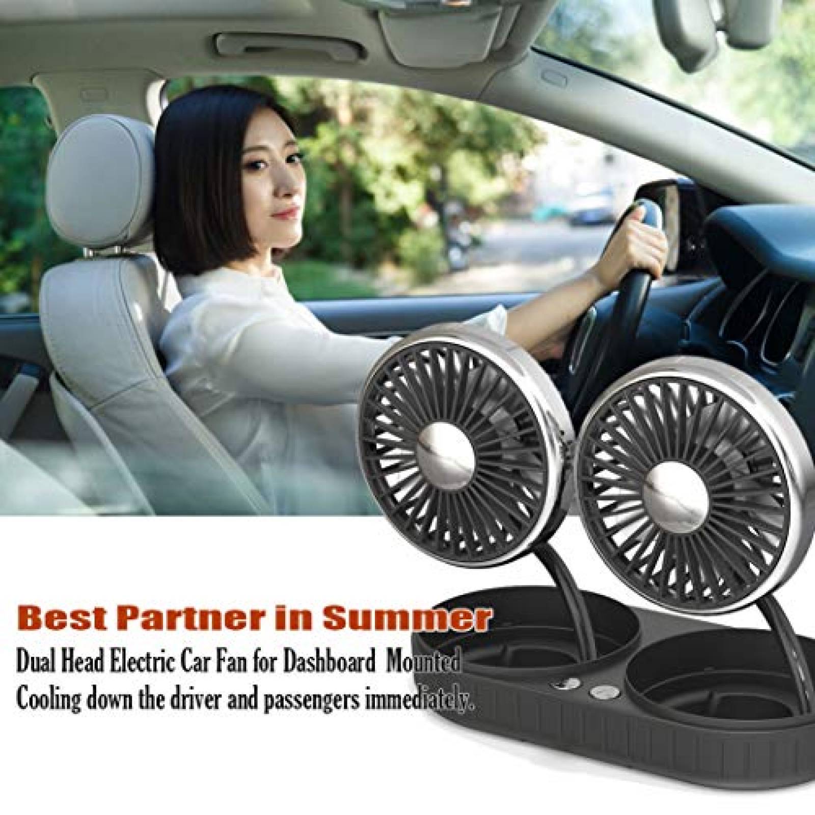 Ventilador Portatil V-RESOURCING USB Carro 3 velocidades