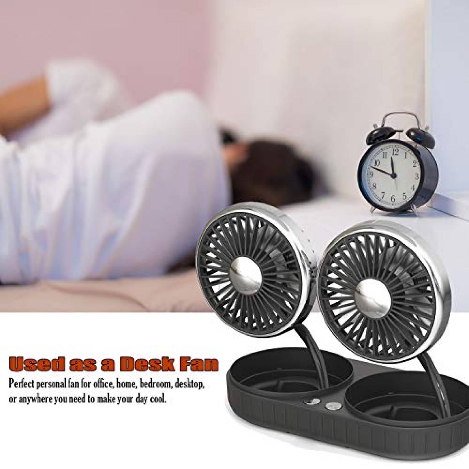 Ventilador Portatil V-RESOURCING USB Carro 3 velocidades