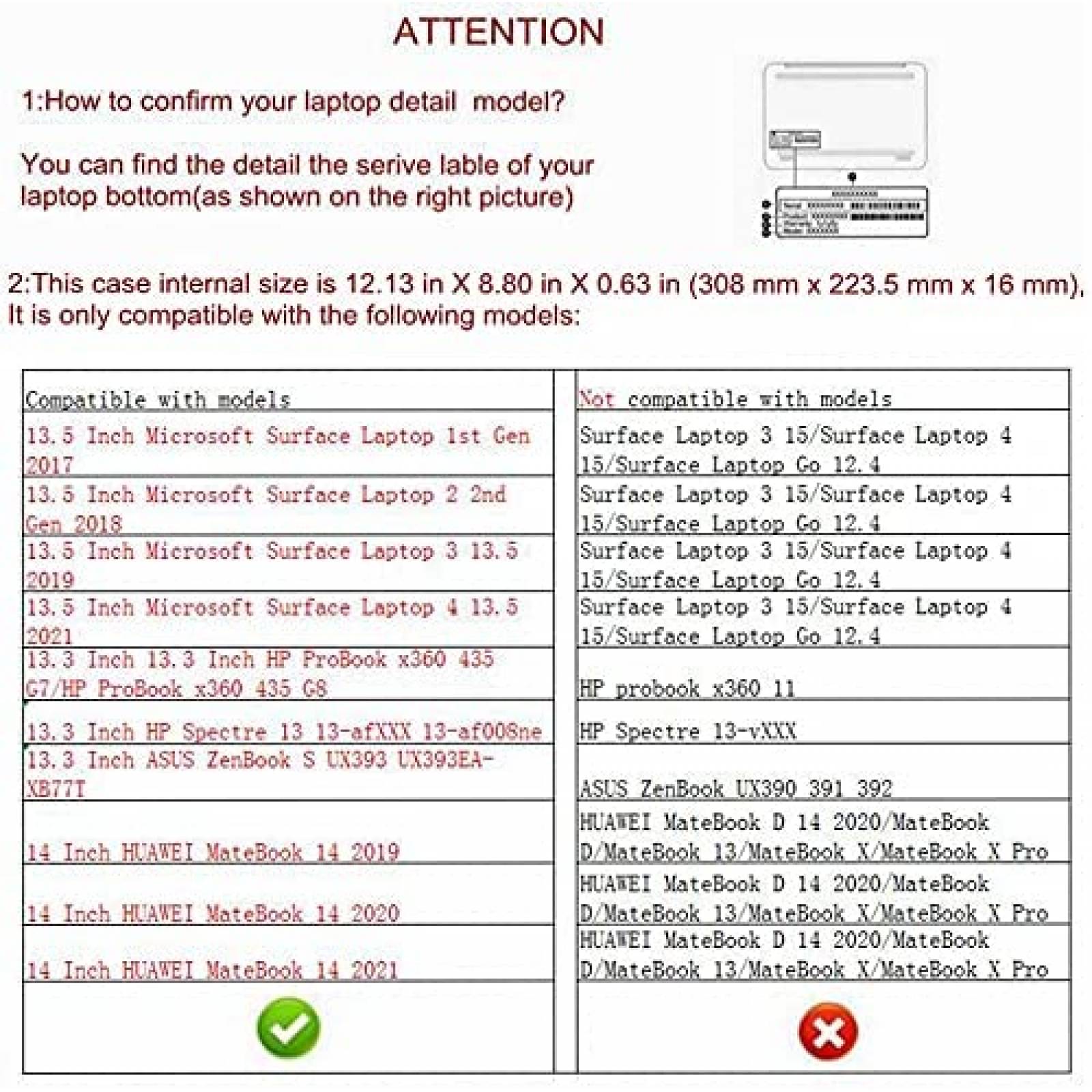 Funda LiuShan Compatible Con HP ProBook x360 -Rojo