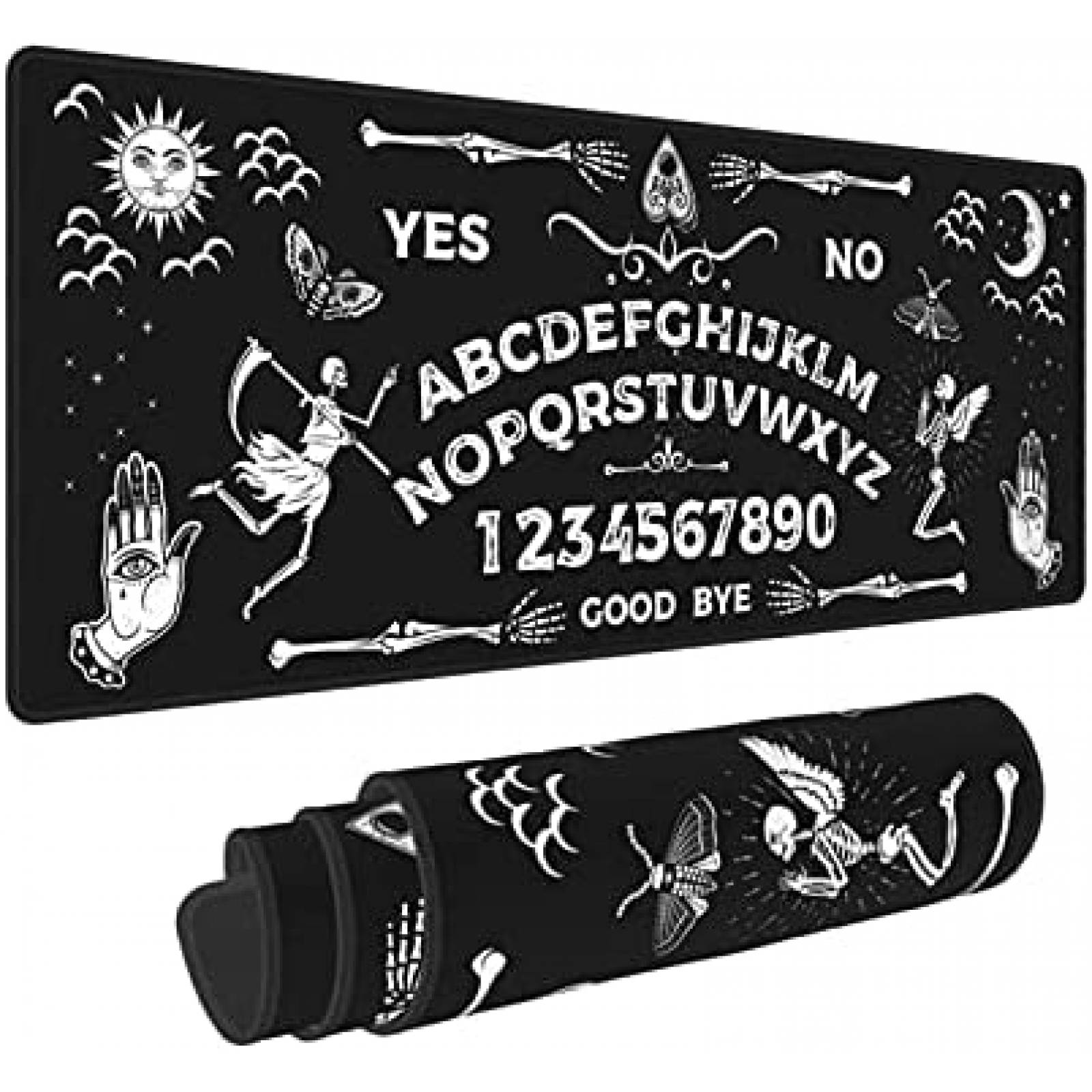 Mouse Pad XXL Yaateeh de 31.5'' X 11.8'' Ouija -Negro
